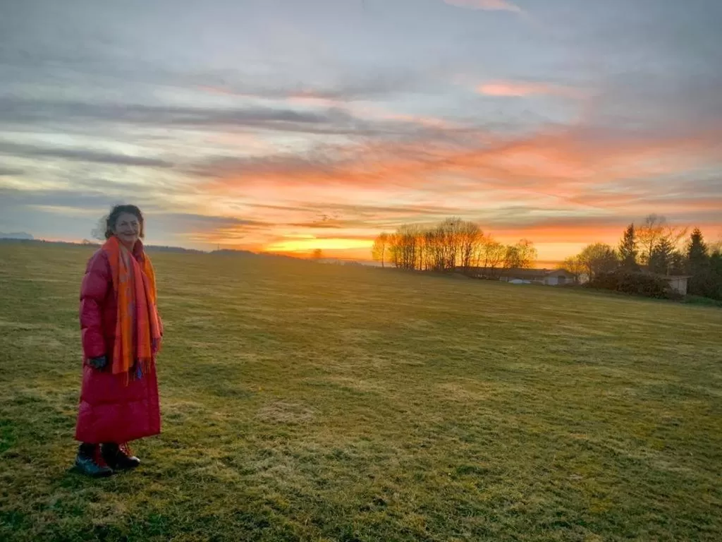 Sunset in Bed and Breakfast Bavaria München