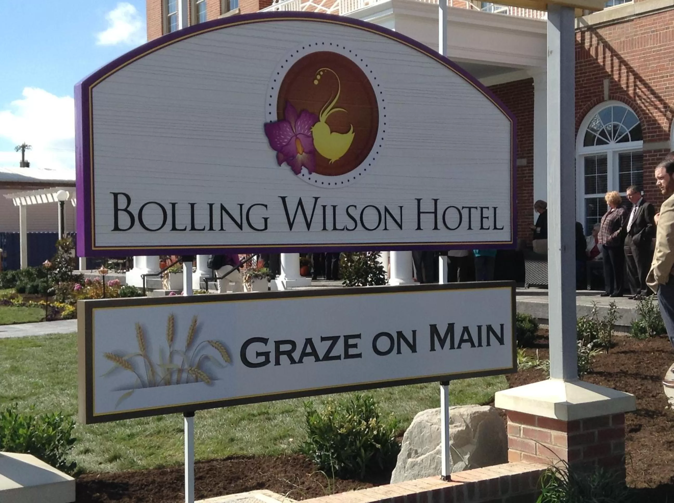 Property logo or sign in The Bolling Wilson Hotel
