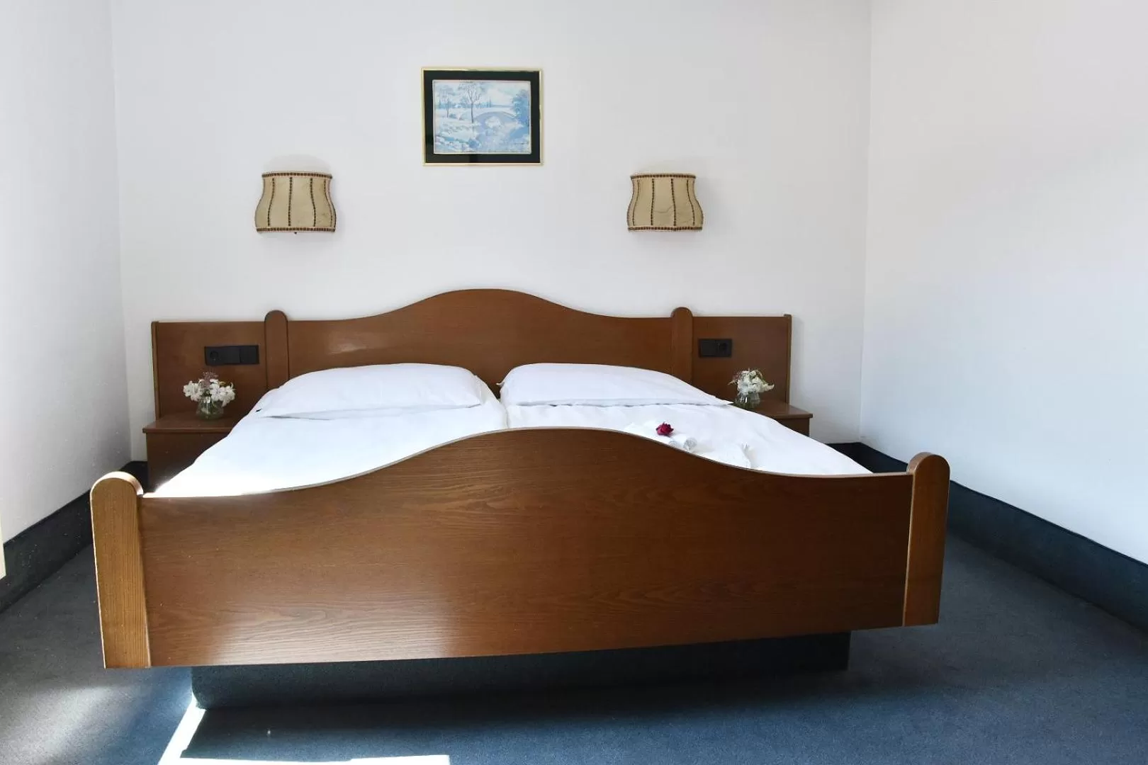 Photo of the whole room, Bed in Hotel Goldene Rose