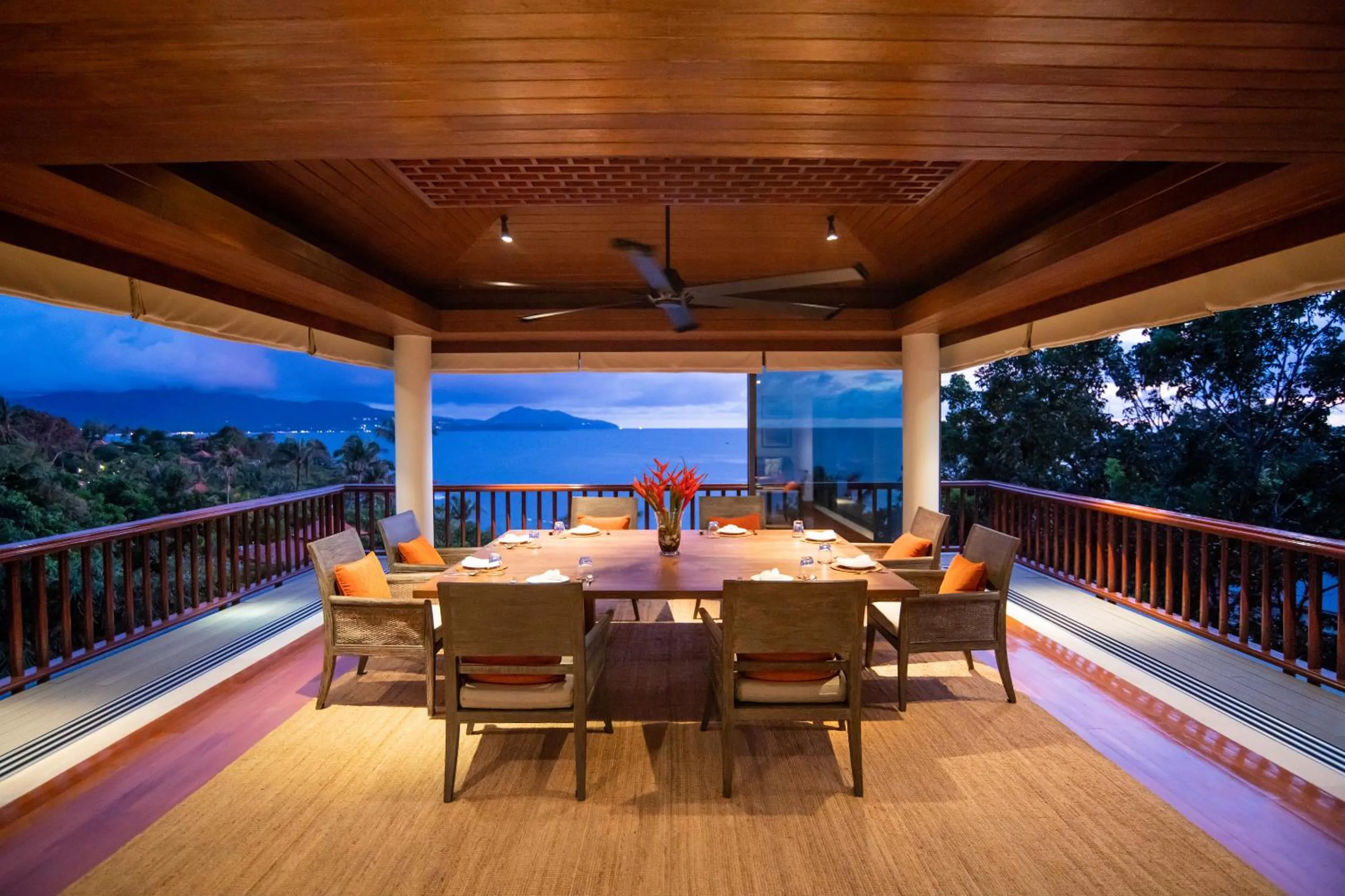 Dining area in Trisara Villas & Residences Phuket