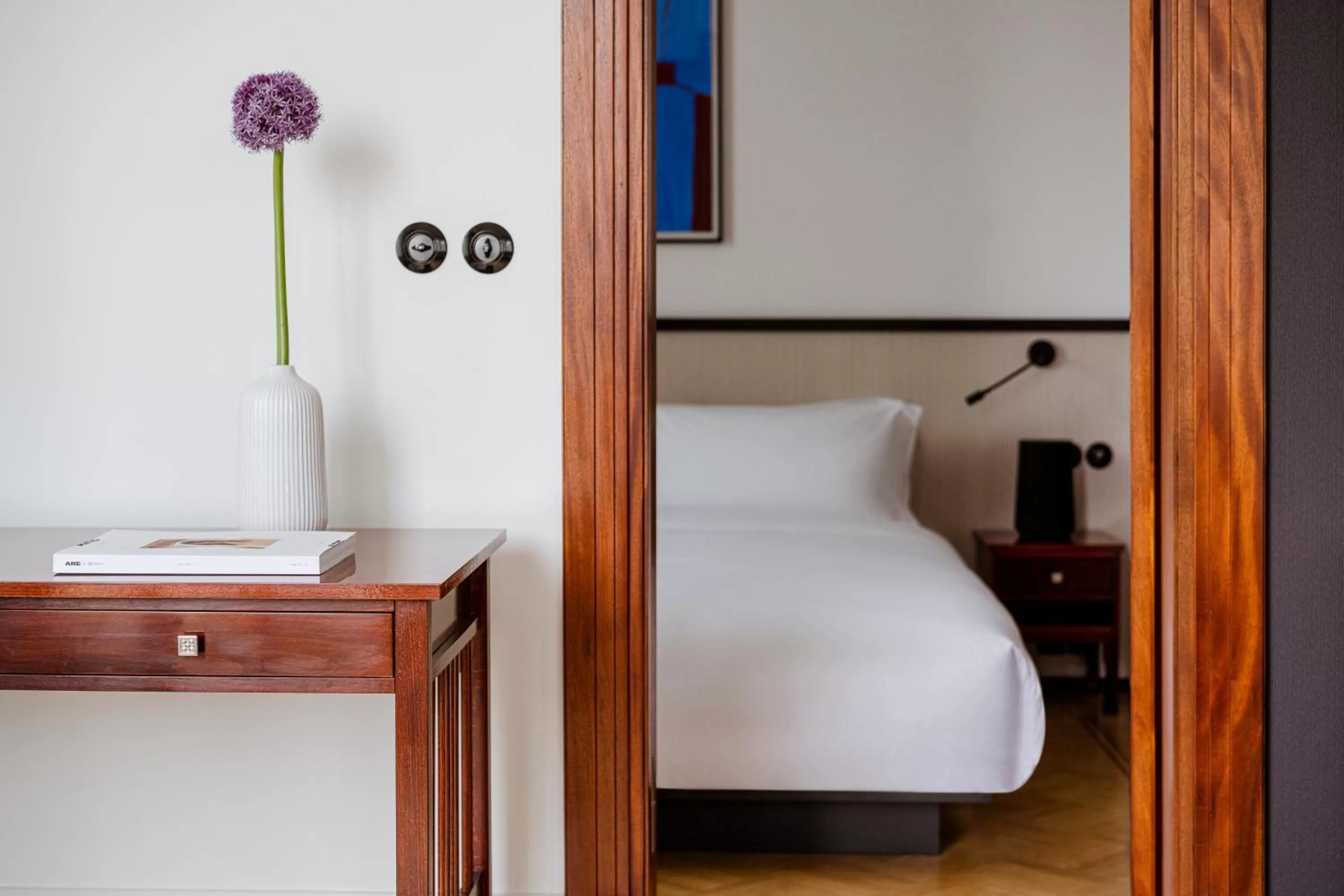 Decorative detail, Bed in Nobu Hotel Warsaw