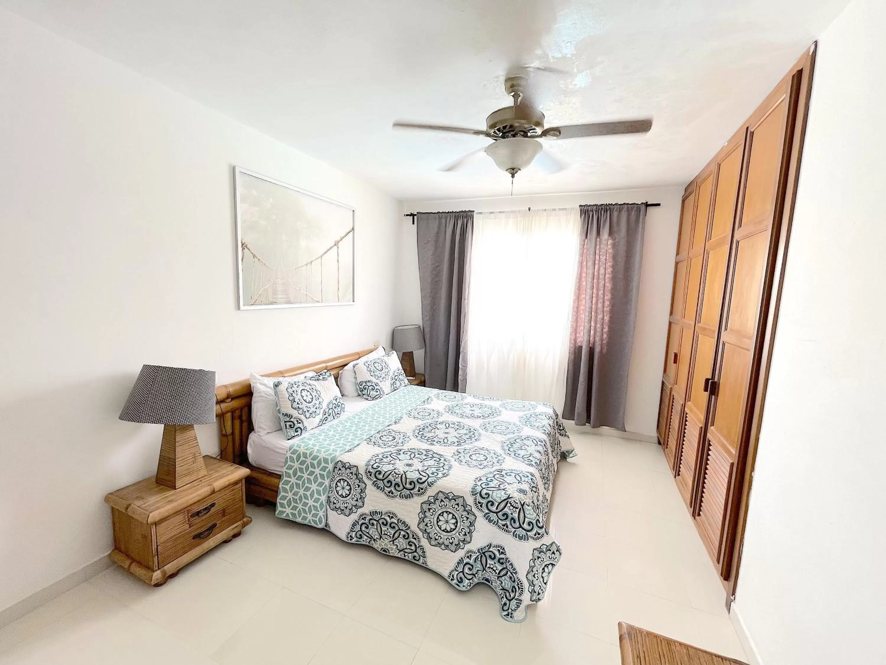 Bed in HOTEL Beach VILLAS Los Corales WIFI & BBQ BEACH CLUB