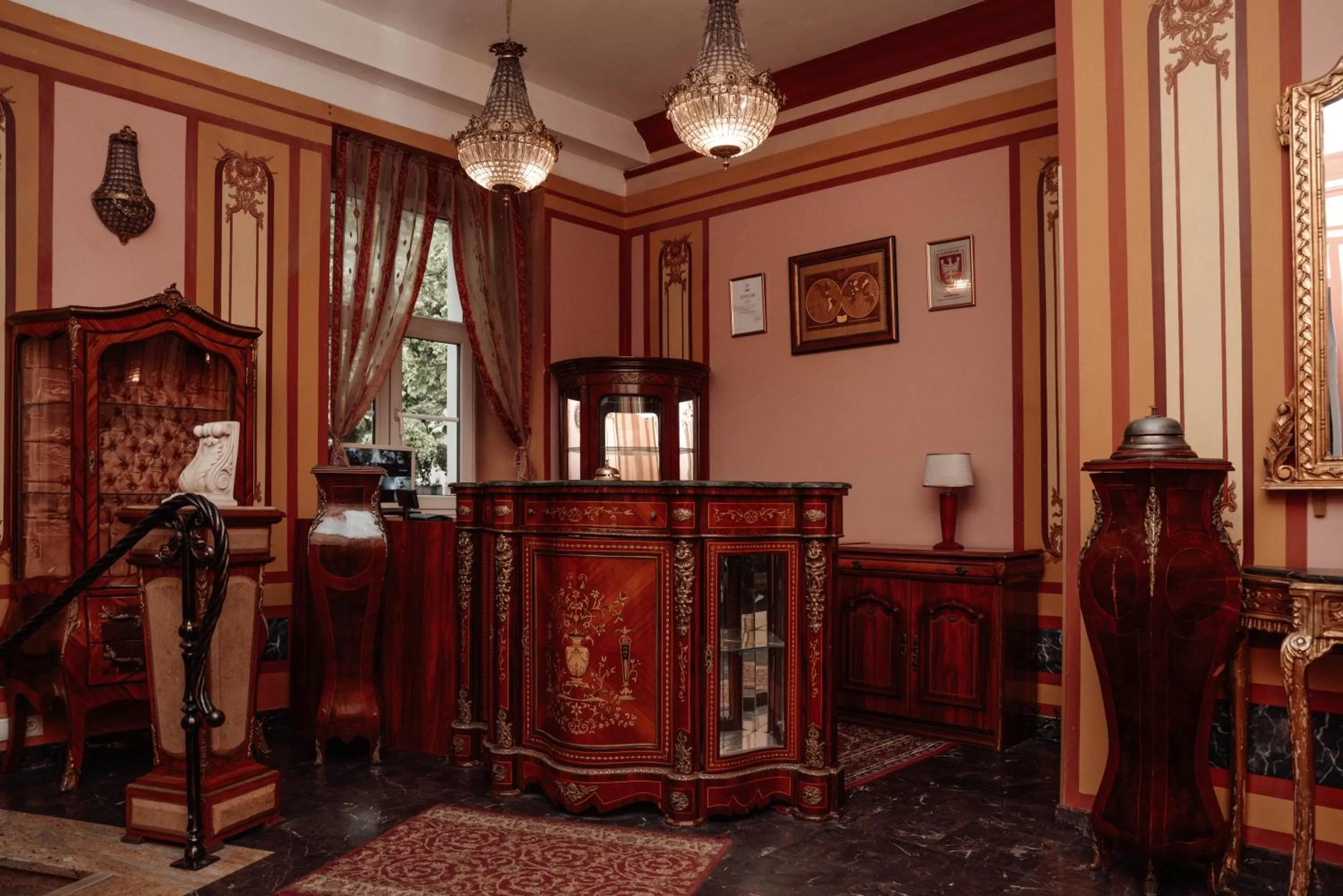 Lobby or reception, Lobby/Reception in Old Time Hotel