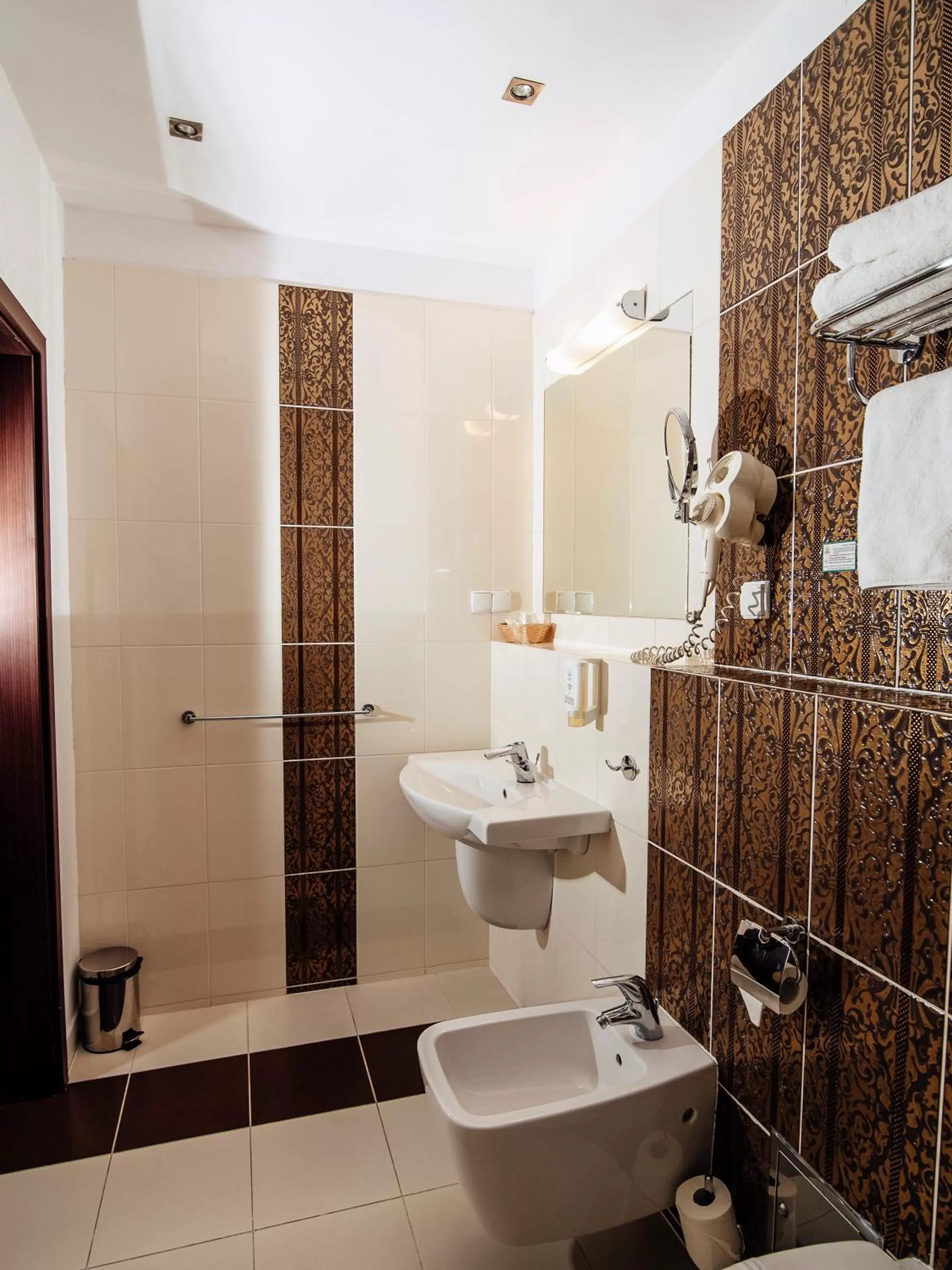 Shower in Hotel Zamek Gniew