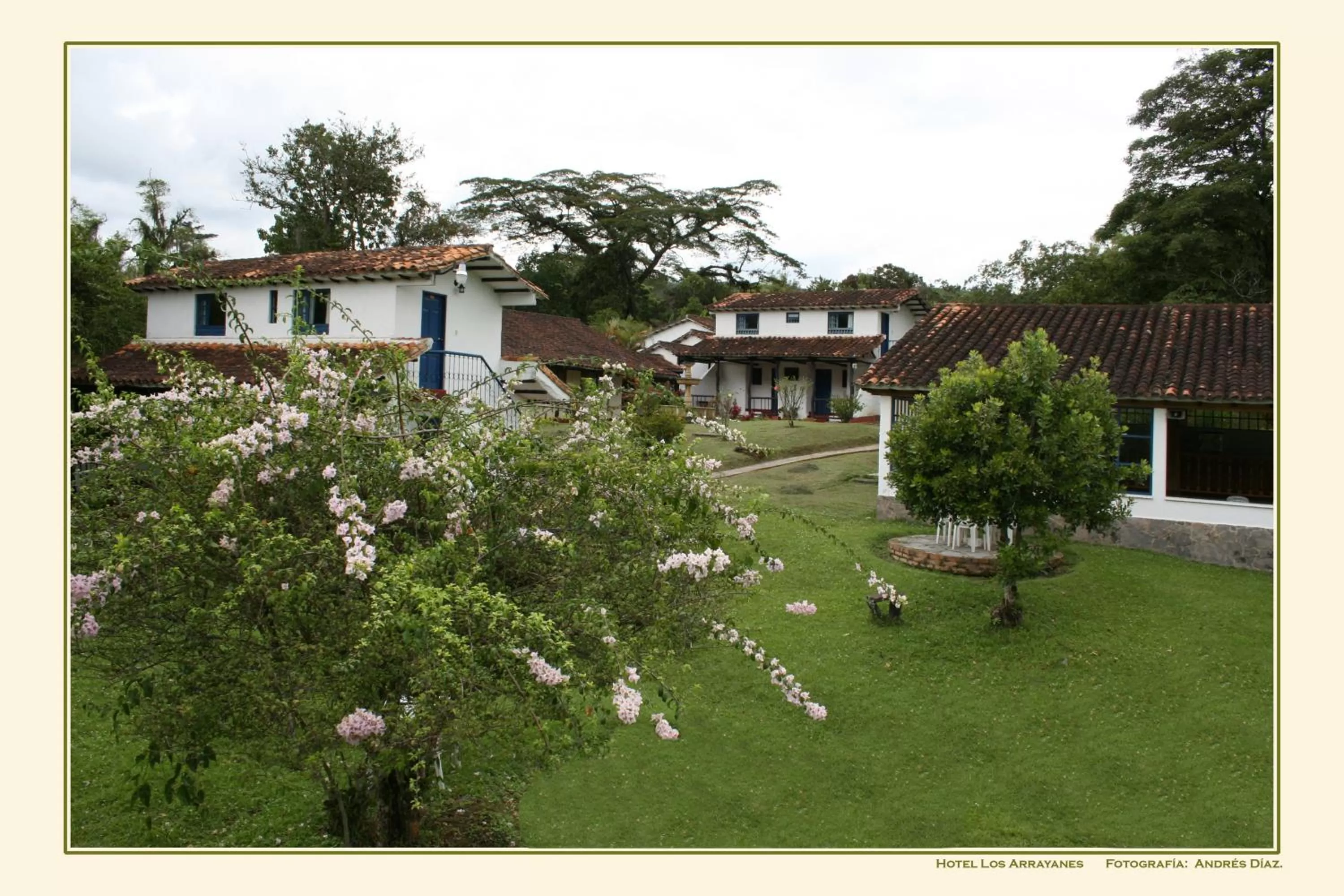Garden view in Hotel Campestre Los Arrayanes