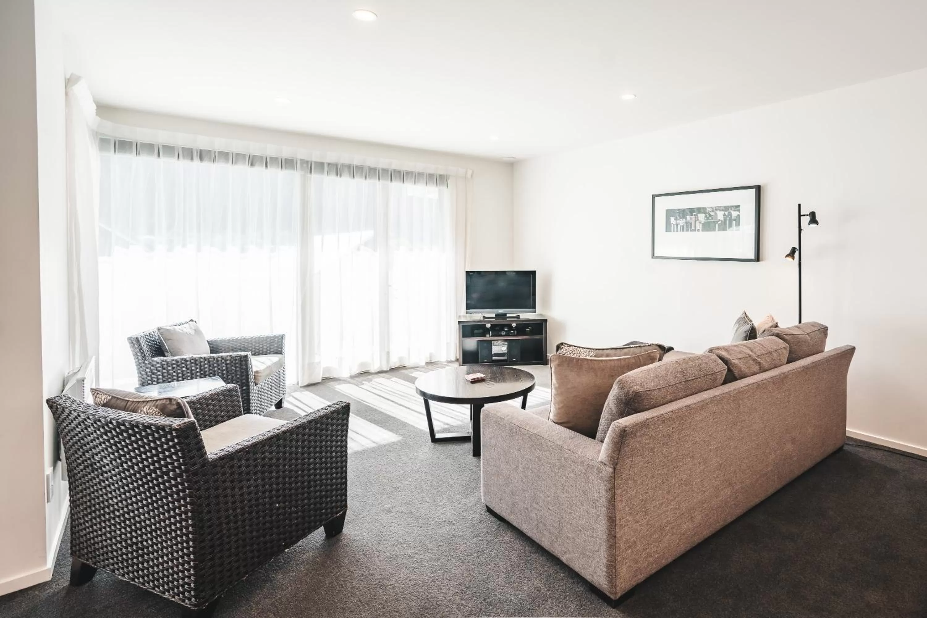 Living room in Blue Peaks Apartments