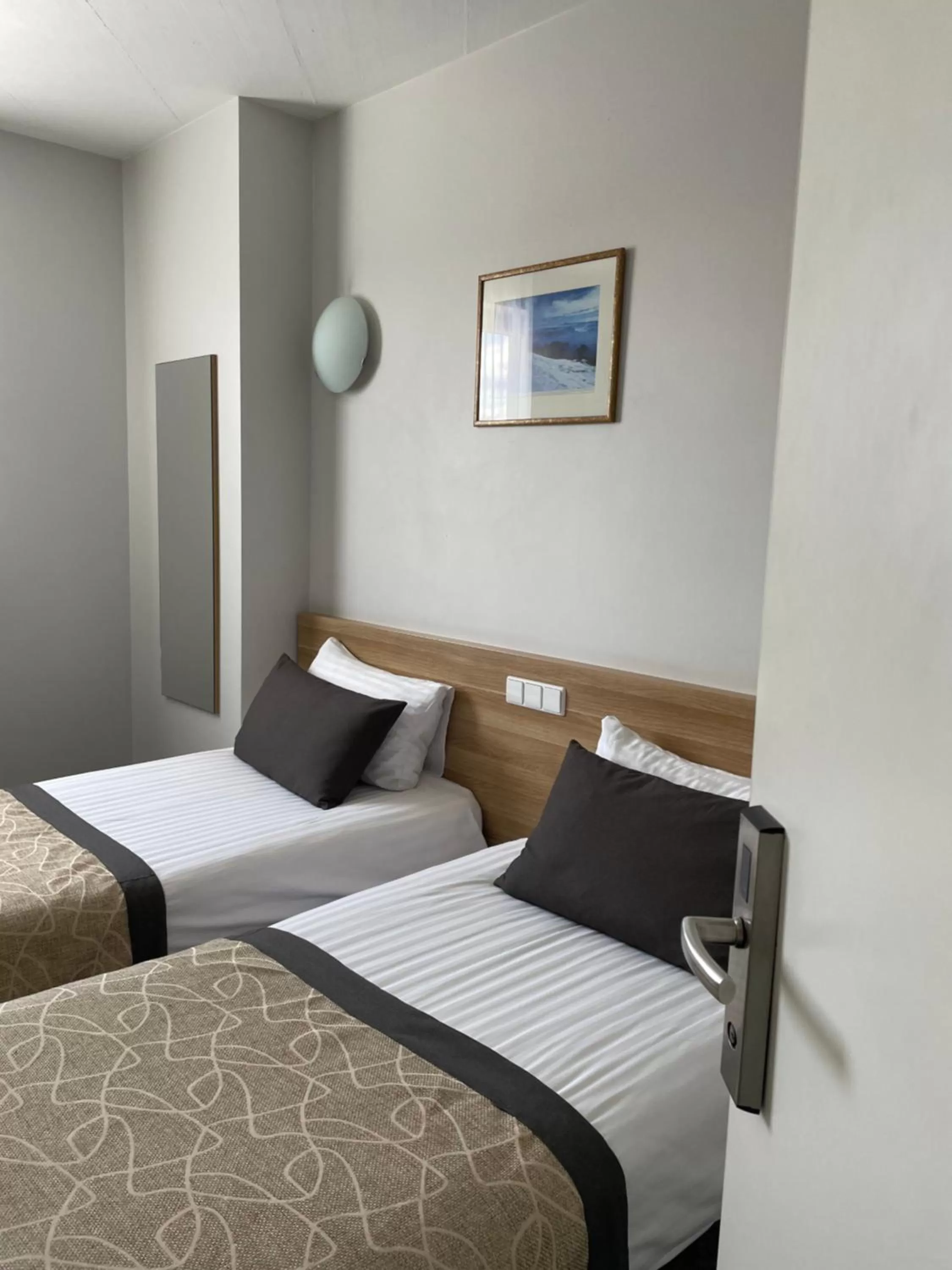 Bed in Green Vilnius Hotel