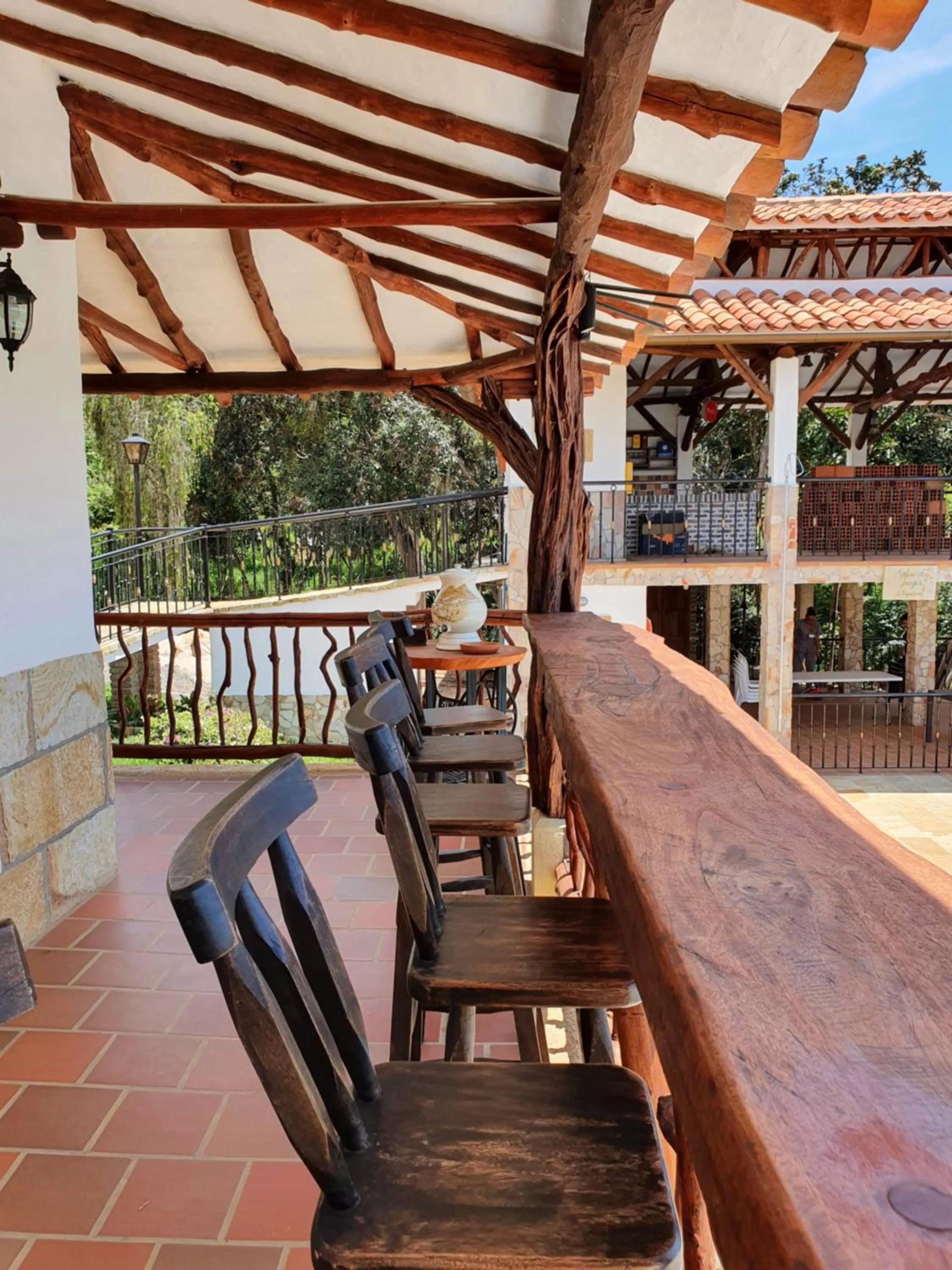 Balcony/Terrace in Hotel Campestre Ataraxia Barichara