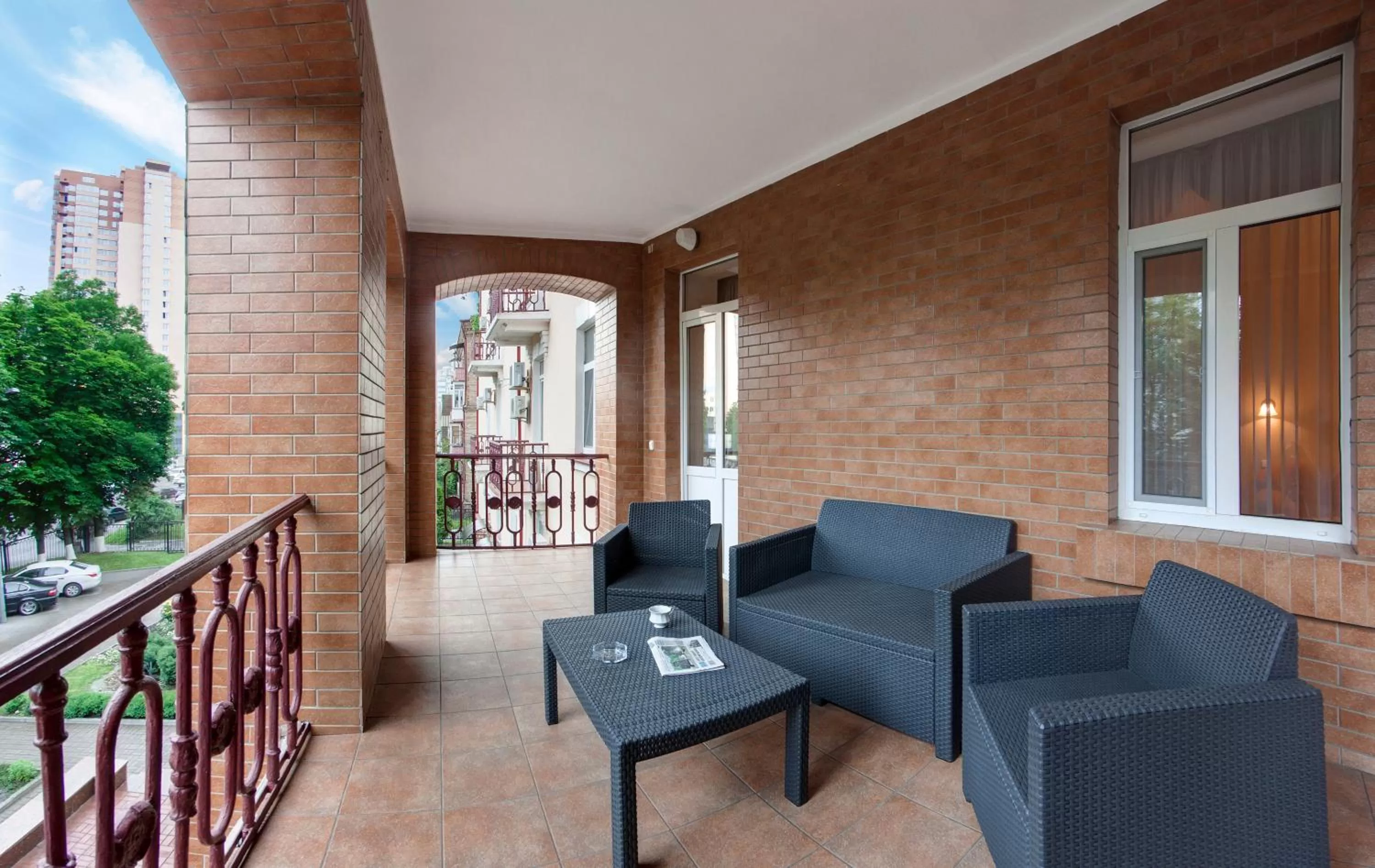 Balcony/Terrace in Oberig Hotel