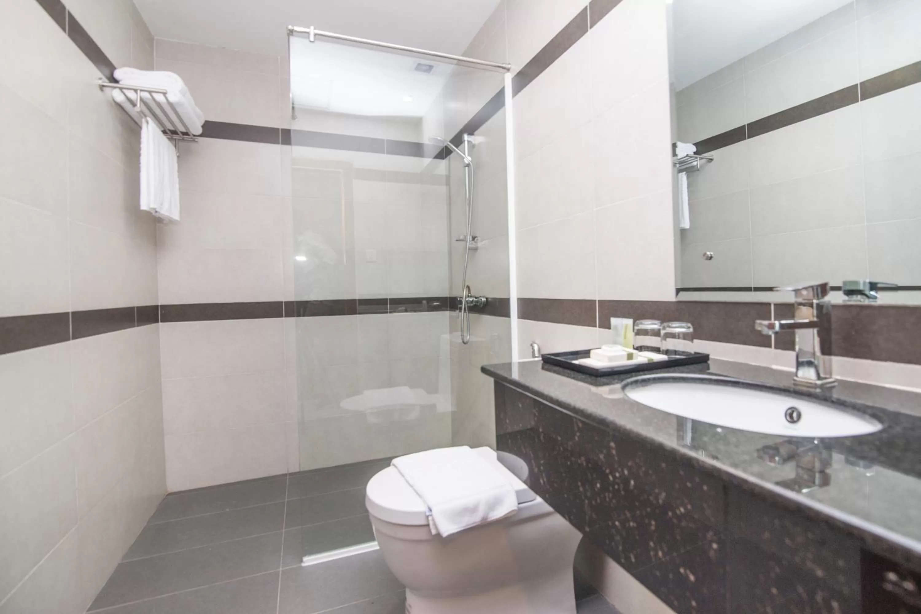 Shower in New York Hotel