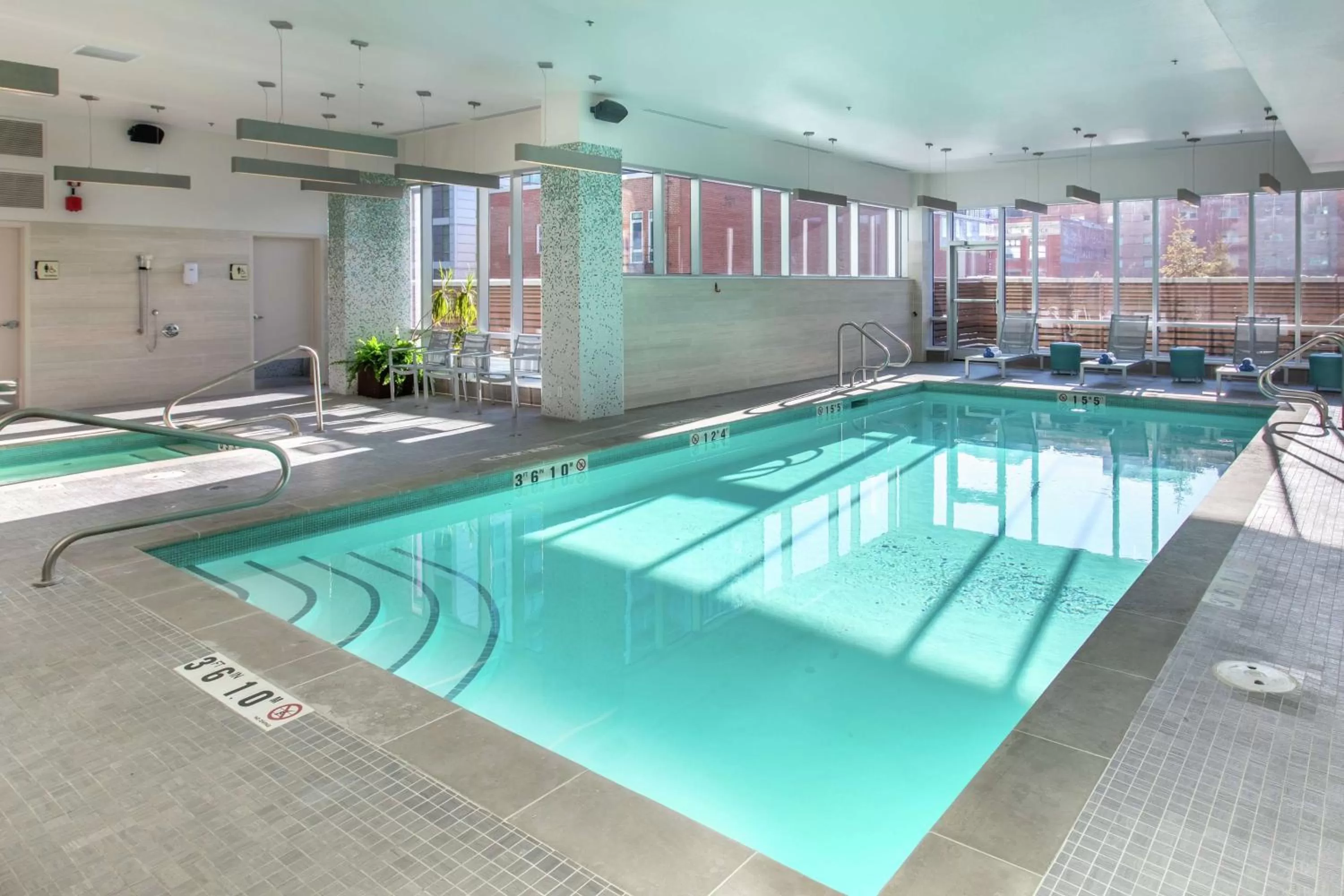 Pool view in Homewood Suites by Hilton Calgary Downtown