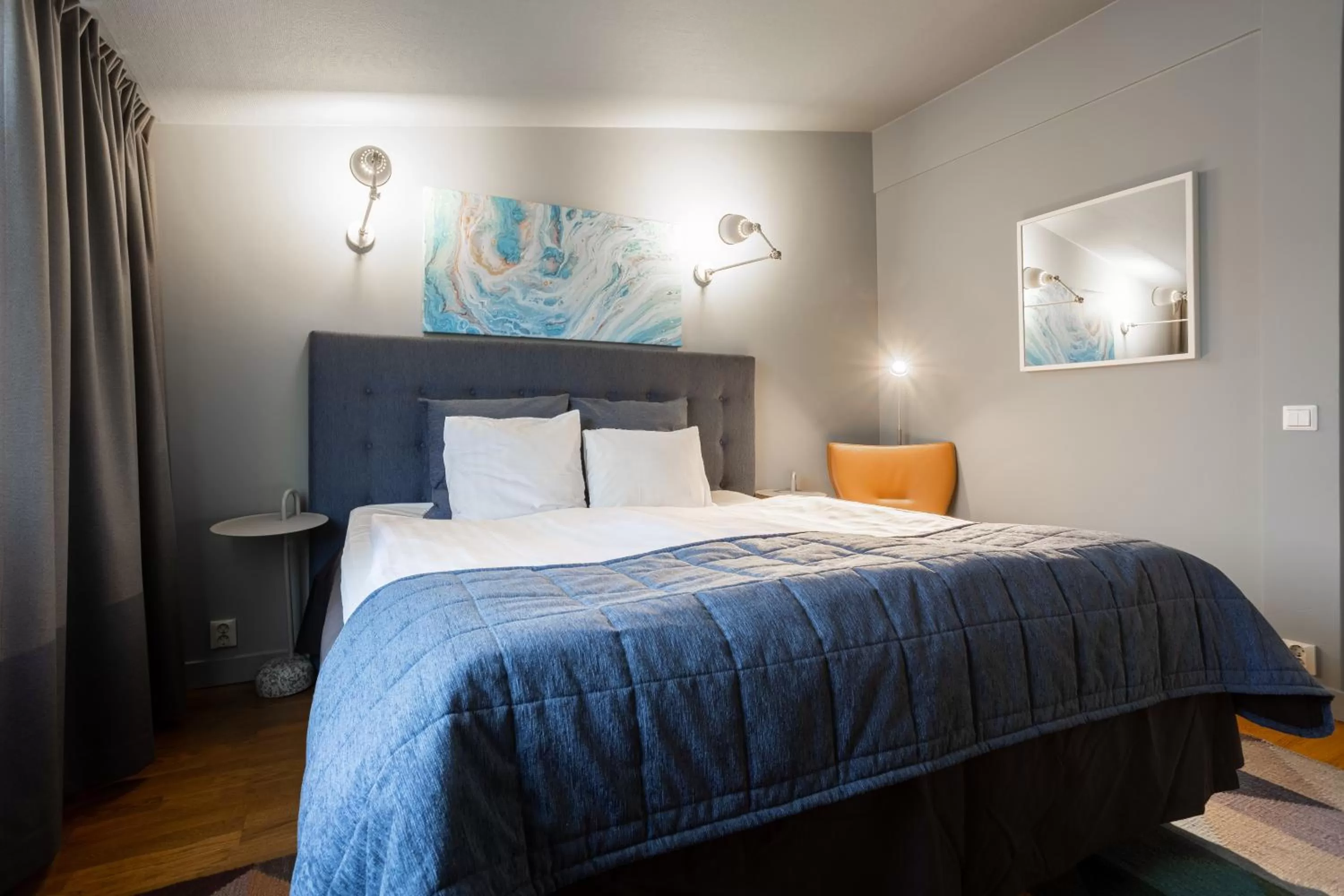 Bed in Hotel Poseidon