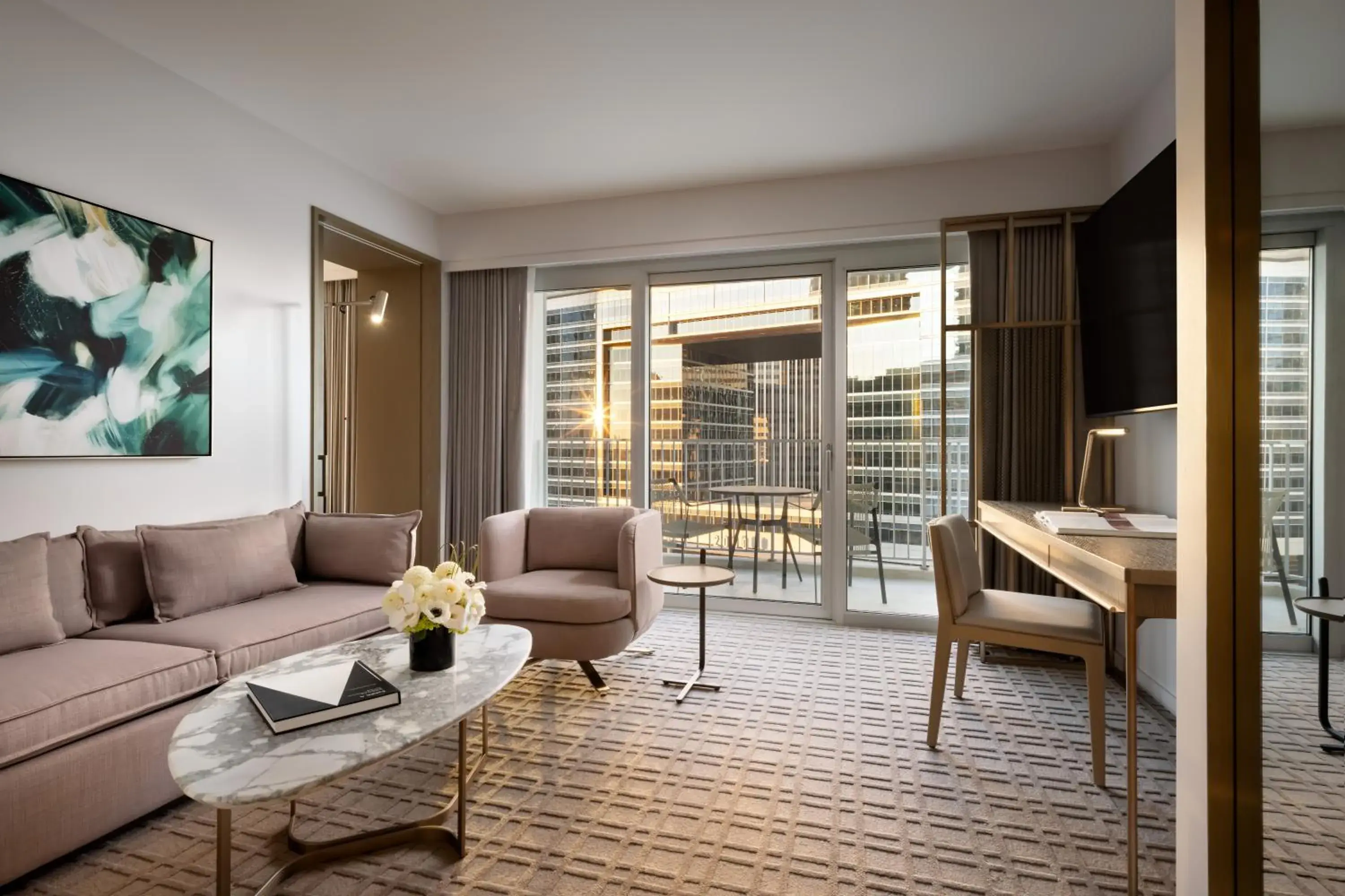 One Bedroom King Suite with Two Balconies in Fairmont Century Plaza Los Angeles at Beverly Hills One Bedroom King Suite with Two Balconies in Fairmont Century Plaza Los Angeles at Beverly Hills