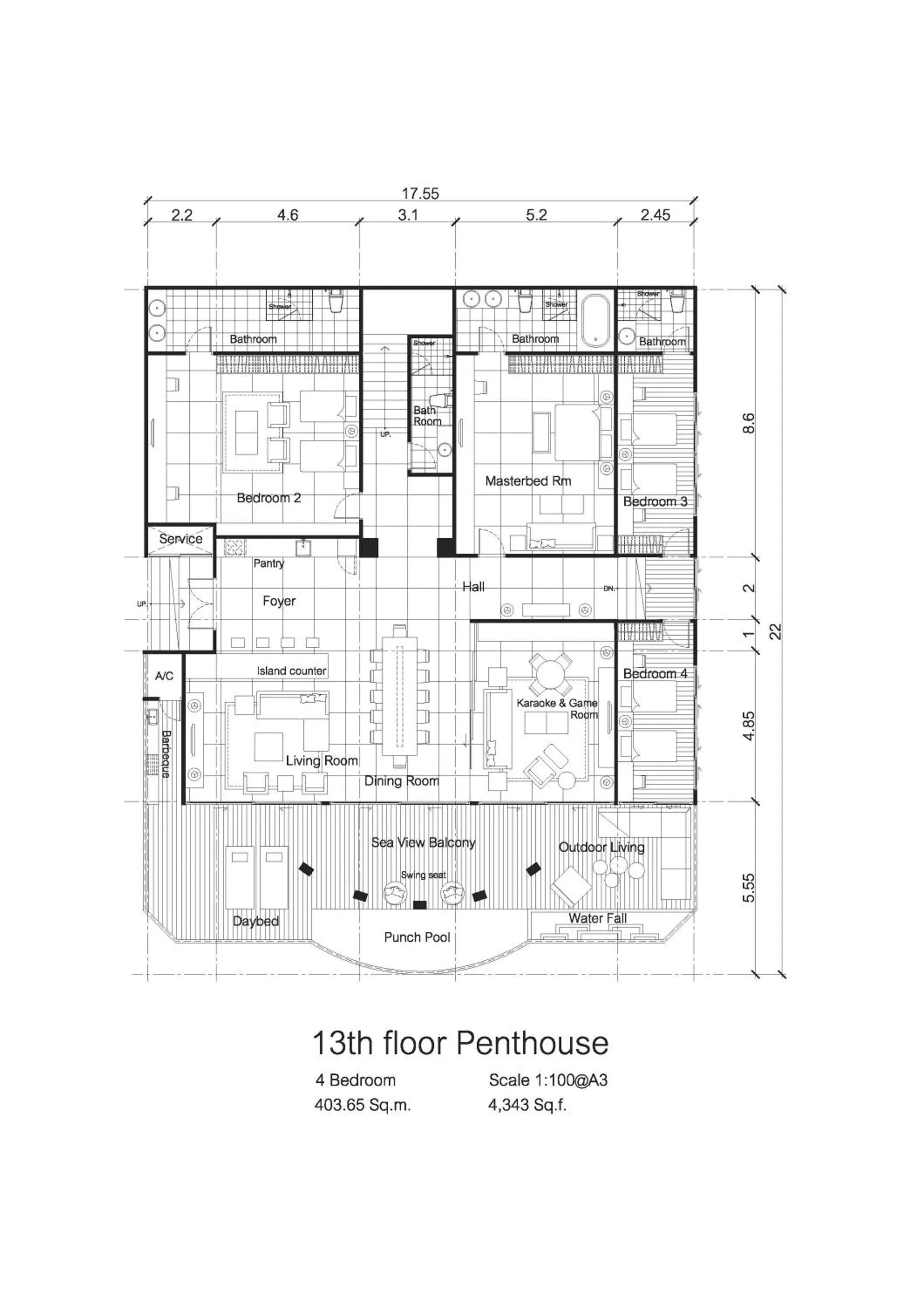 Area and facilities, Floor Plan in Patong Heritage Hotel Phuket - SHA Extra Plus