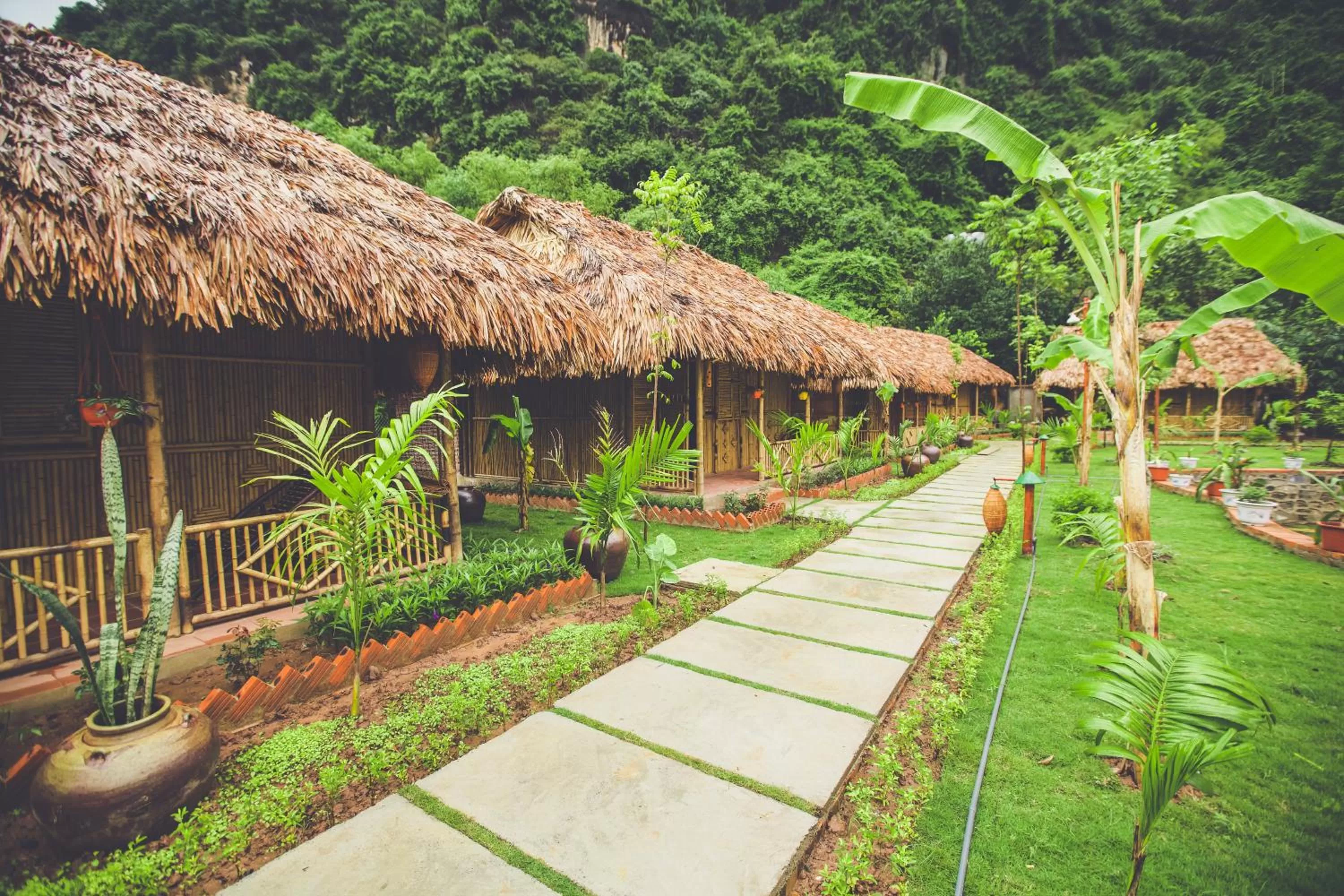 Garden in Tam Coc Rice Fields Resort