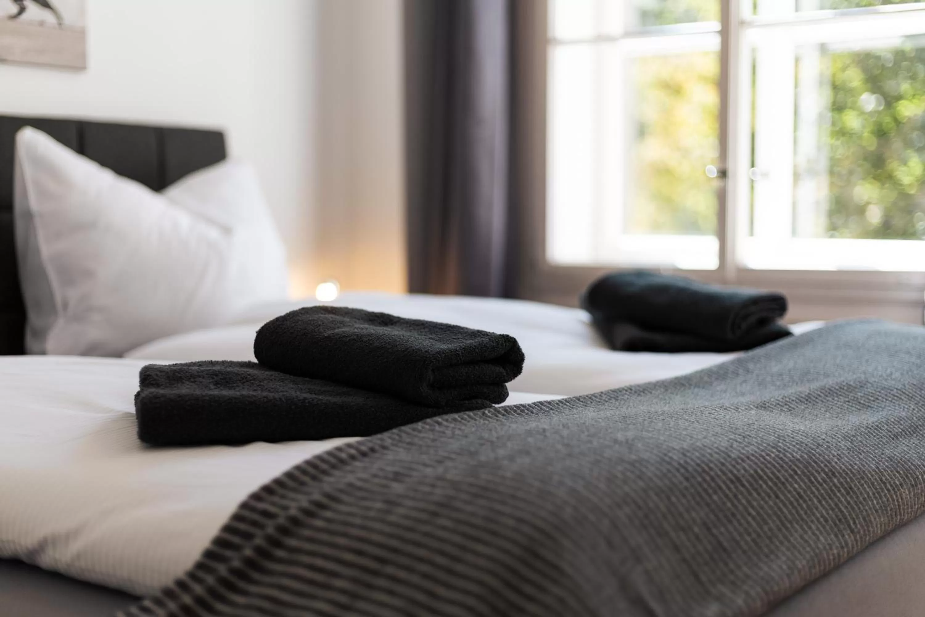 Bed in Ko-Living Space an der Oper - Street Art Design Apartments