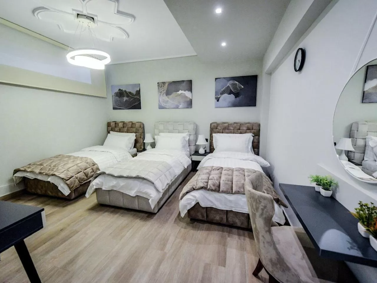 Bed in Hotel Vila Tirana