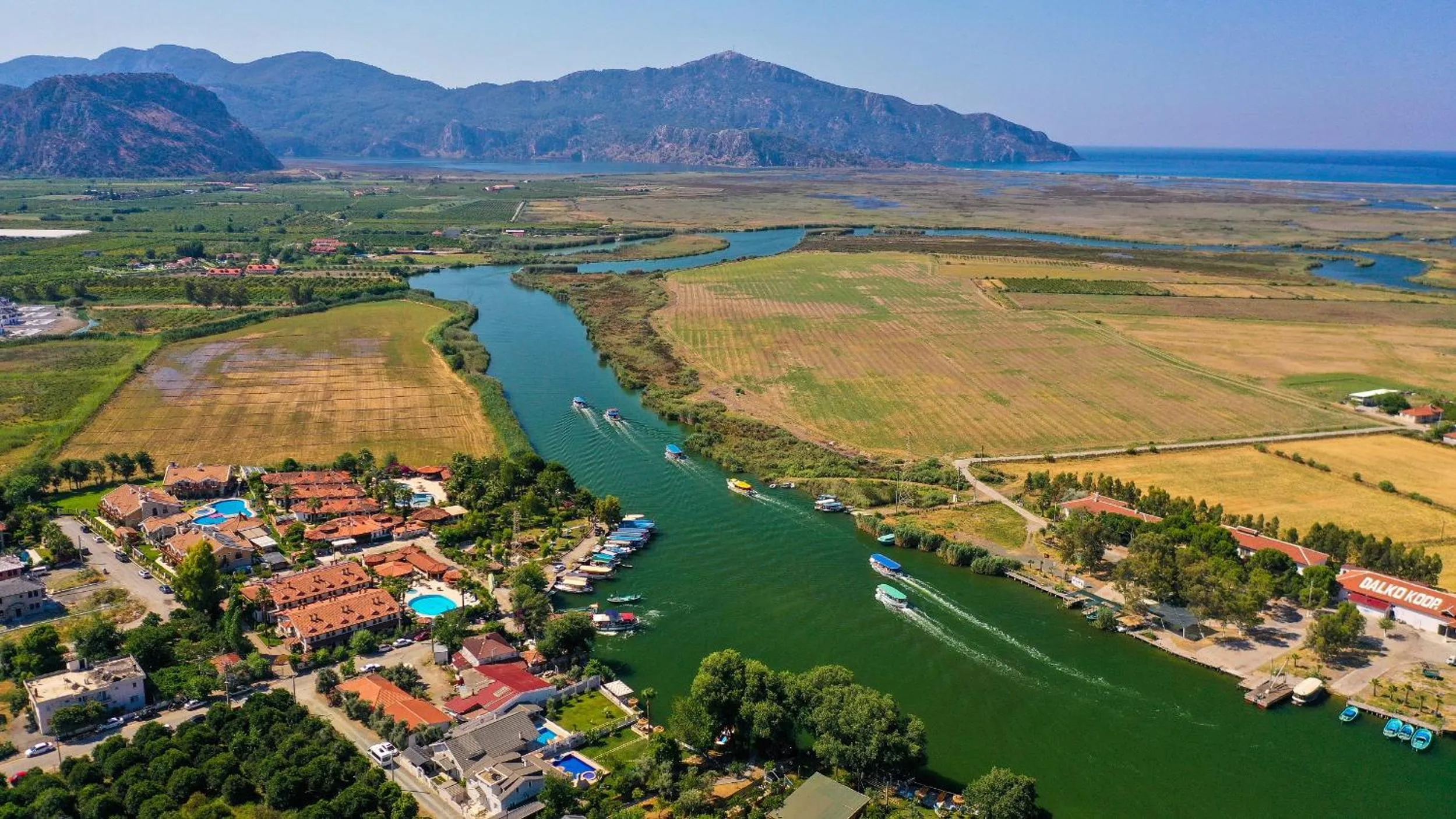 Bird's eye view in Portakal Hotel Dalyan