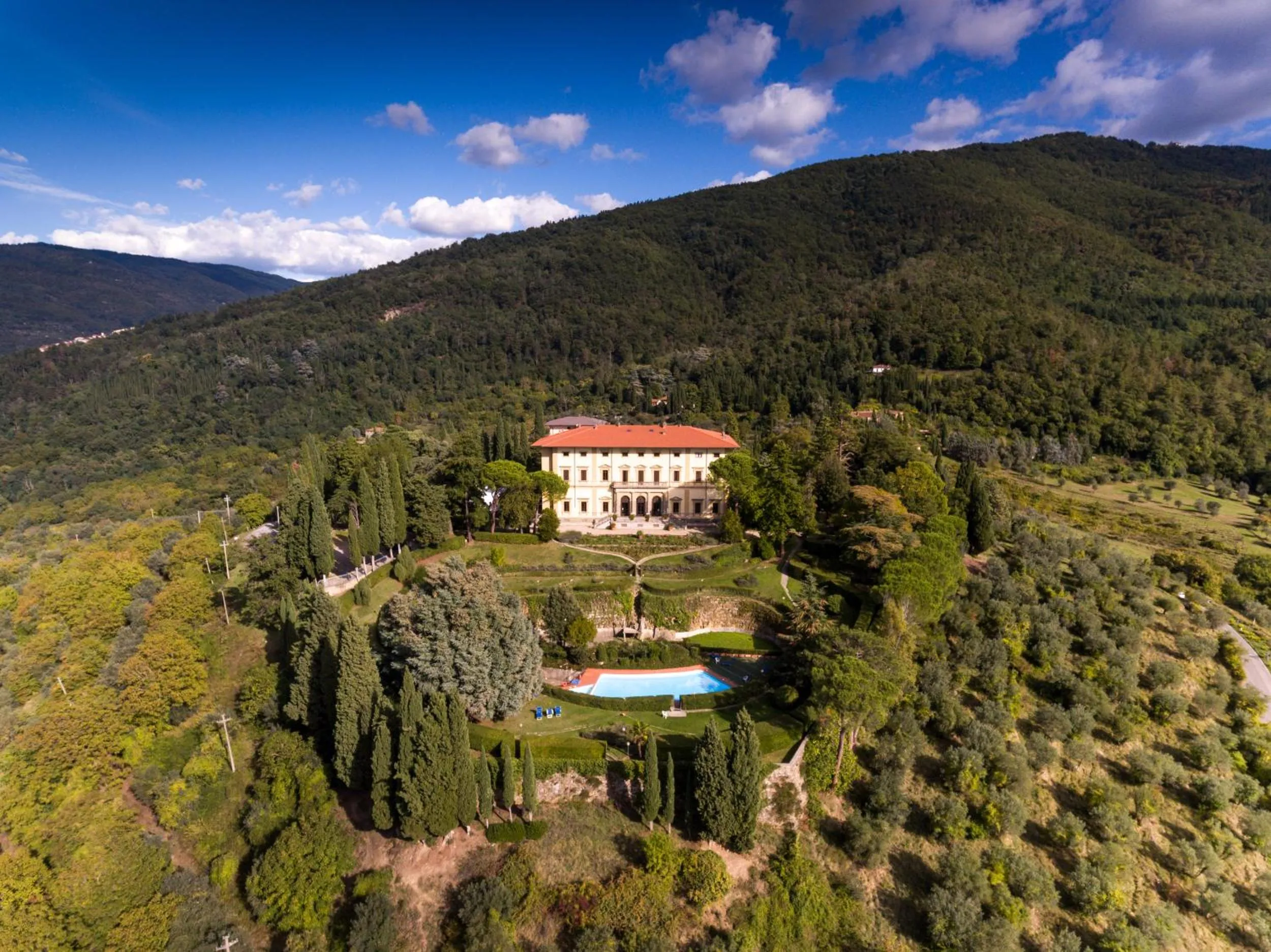 Bird's eye view in Villa Pitiana
