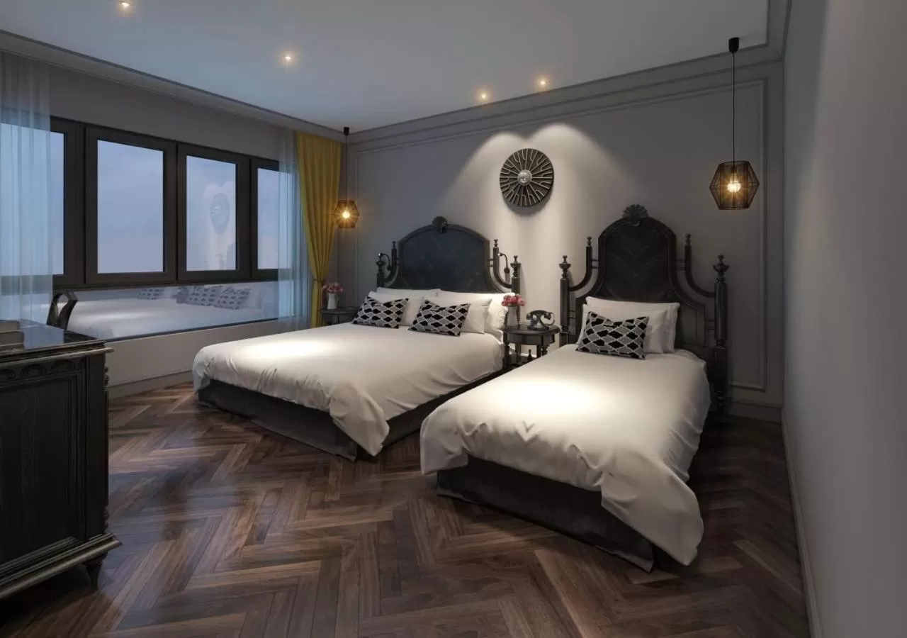 Bed in Hanoi Emerald Waters Hotel Valley