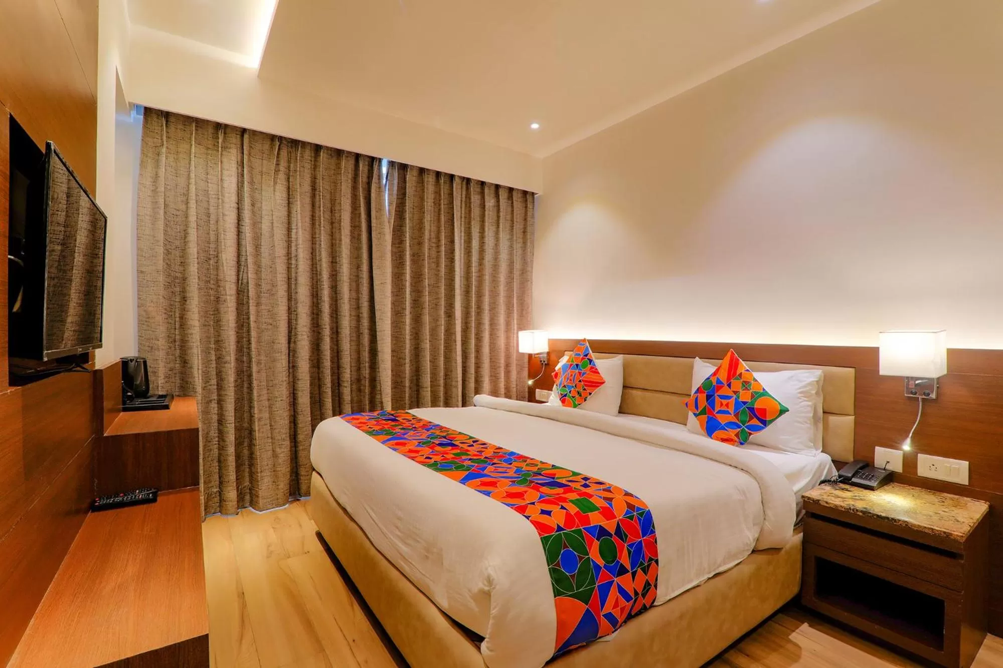 Bedroom, Bed in FabHotel Aurelia Grand