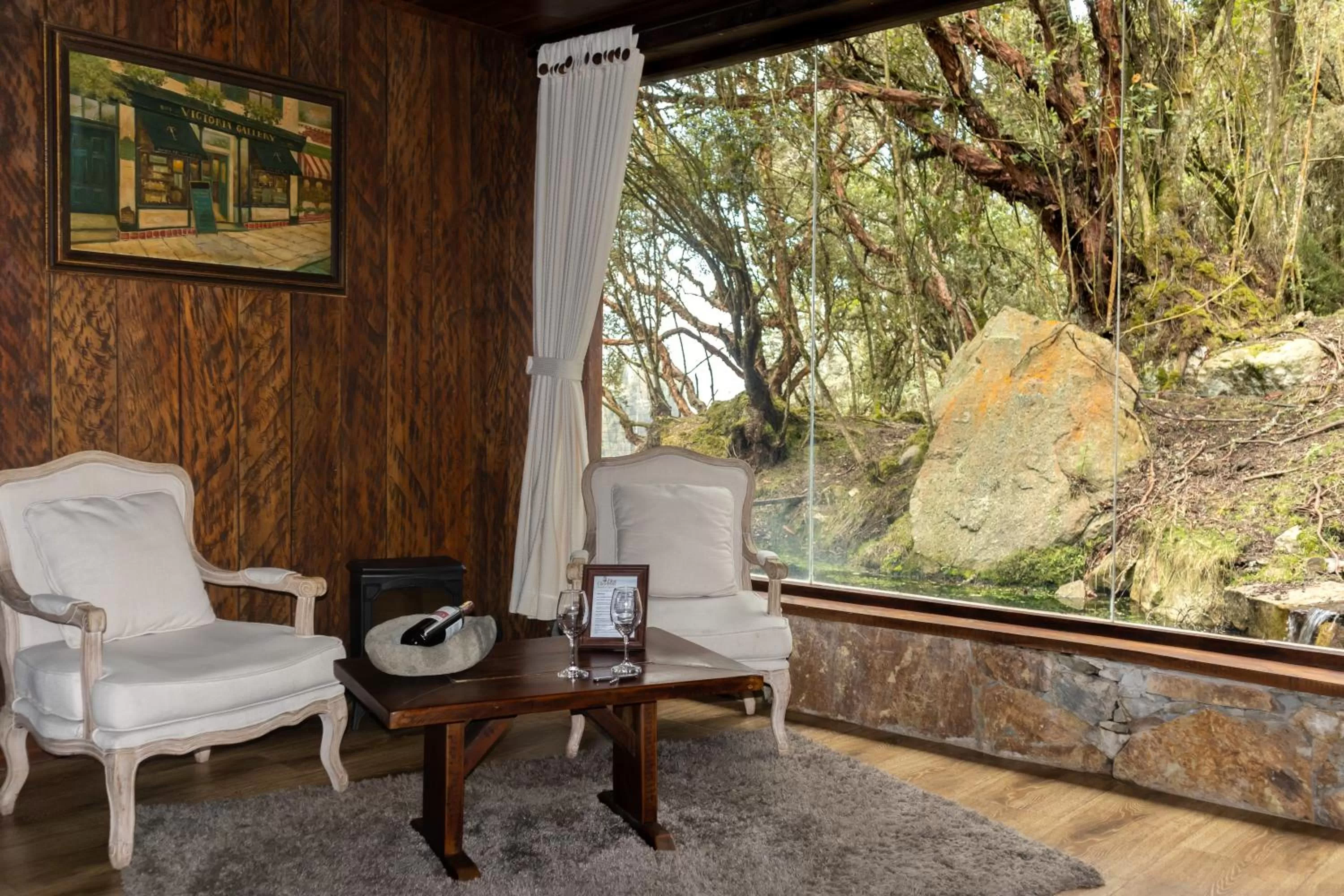 Living room in Hacienda Hostería Dos Chorreras