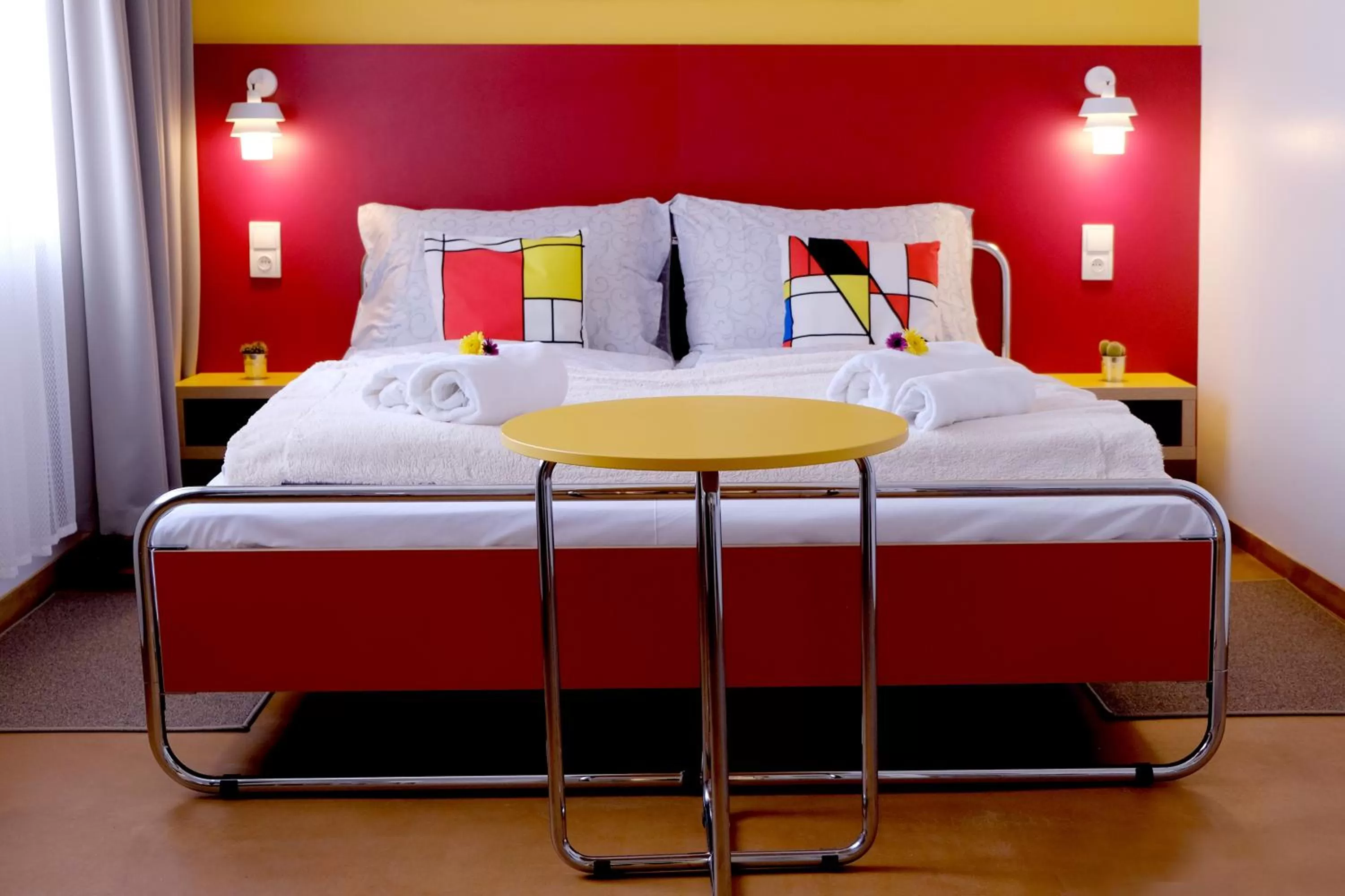 Bed in Hotel Avion - National Cultural Monument - ICONIC HOUSES ORG