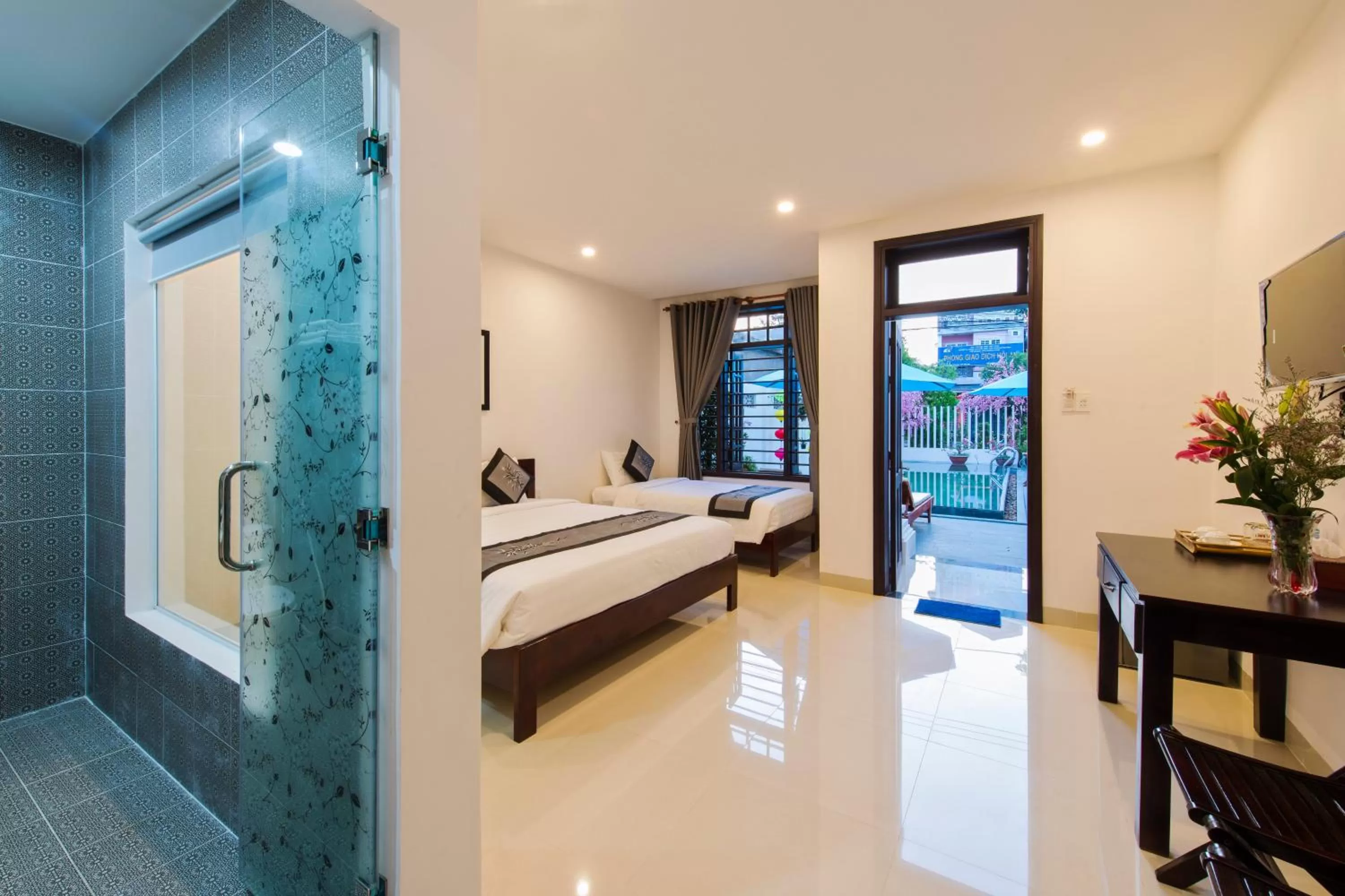 Bed in Ancient Terracotta Villa