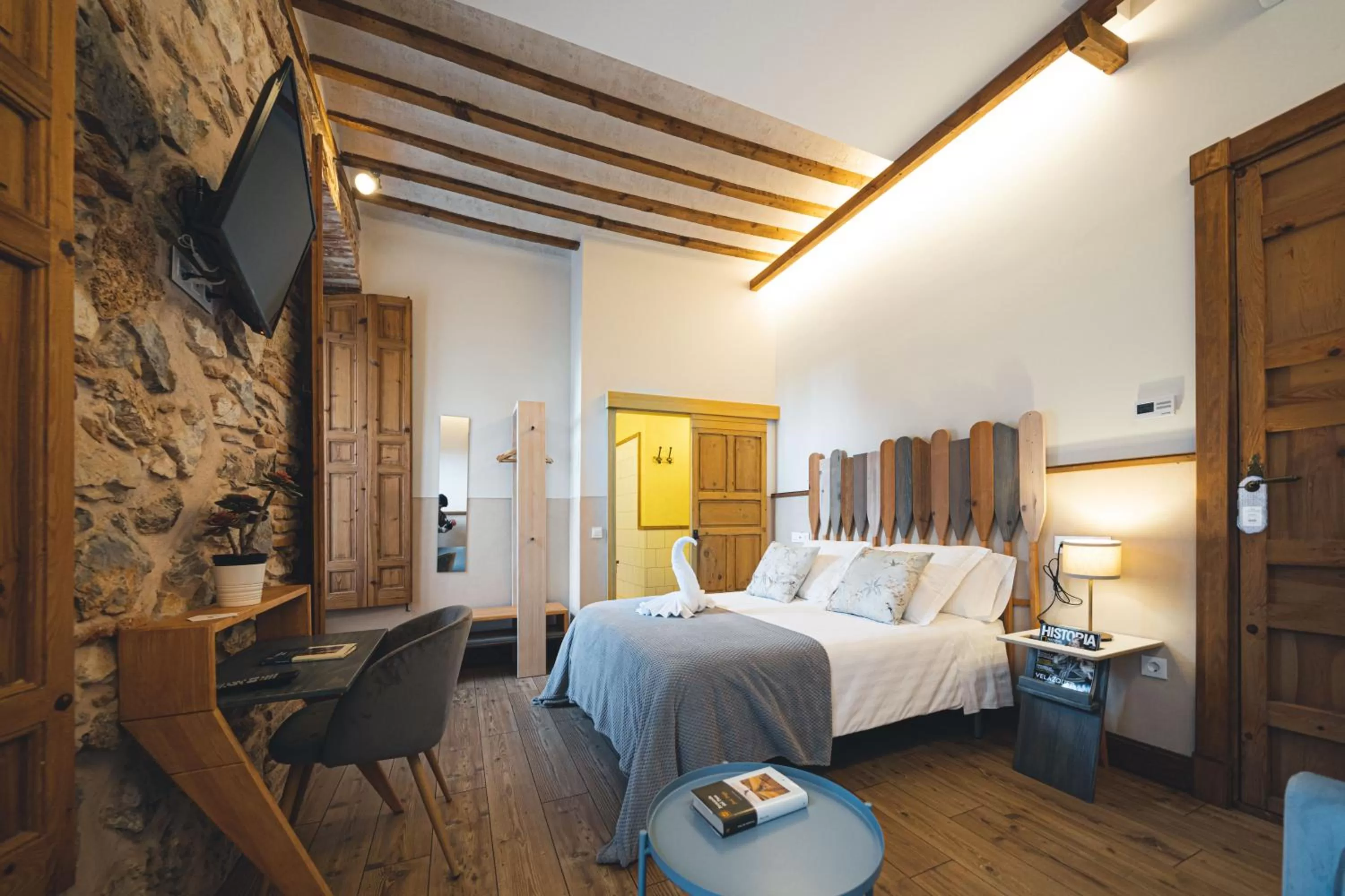 Bed in La Casa del Médico Hostería Rural