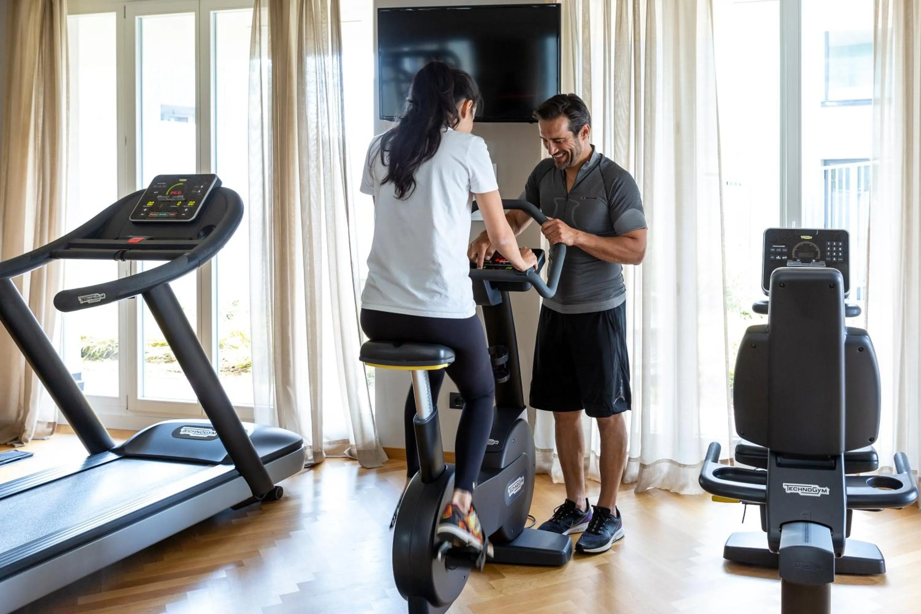 Fitness centre/facilities in Hotel de Charme Laveno - Luxury all Inclusive