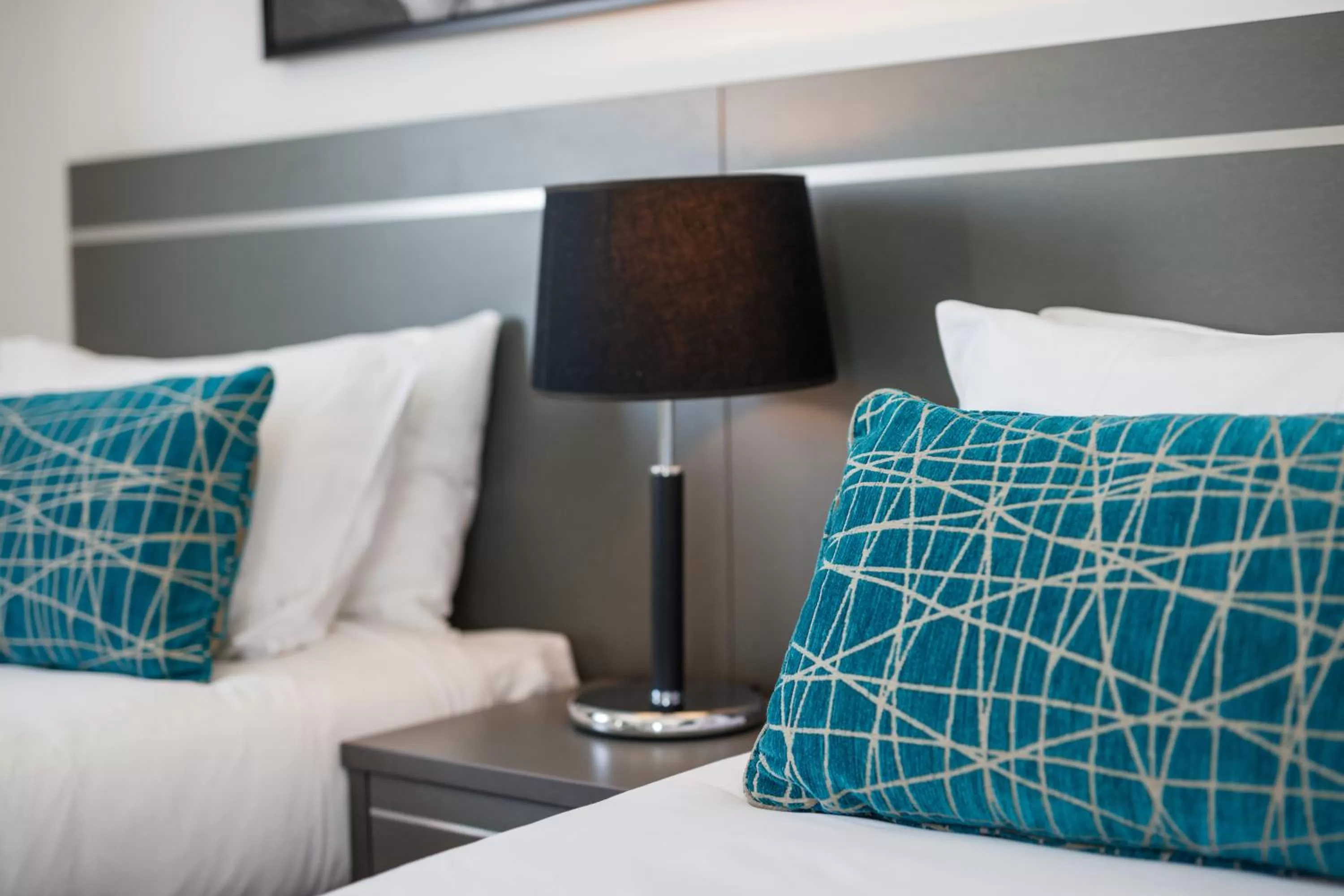 Bedroom, Bed in Central Kensington Apartments