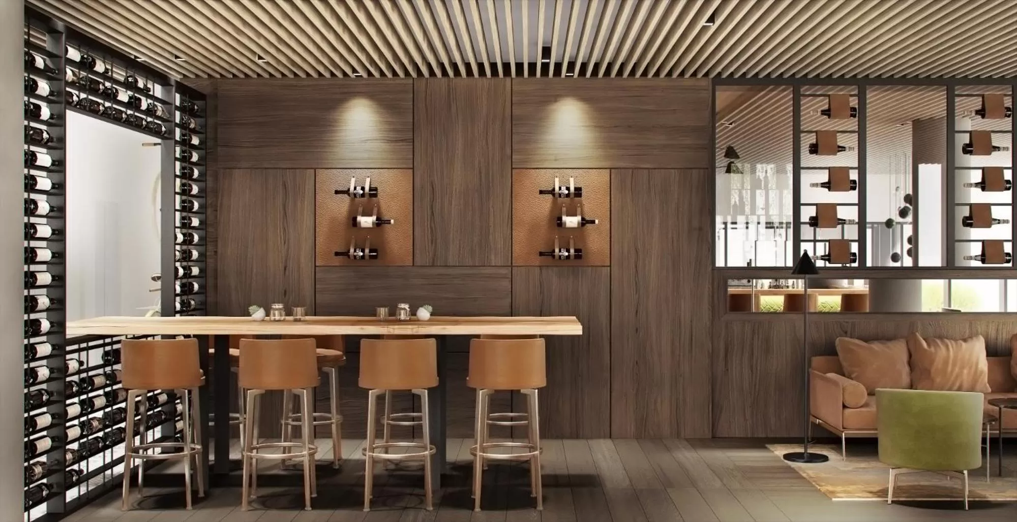 Lobby or reception in Golden Tulip Bordeaux Euratlantique