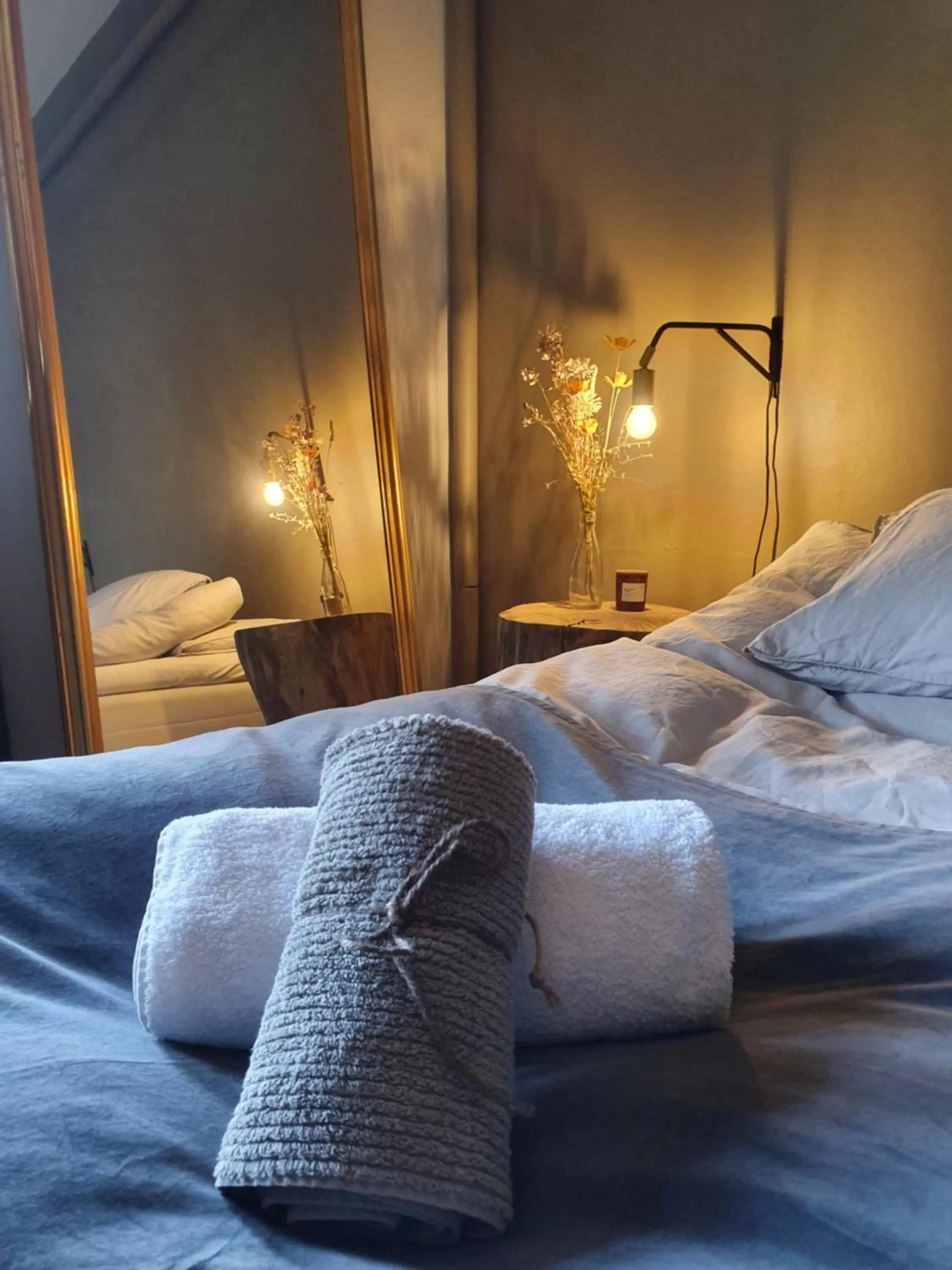 Decorative detail, Bed in Edelsminde Bed & Breakfast