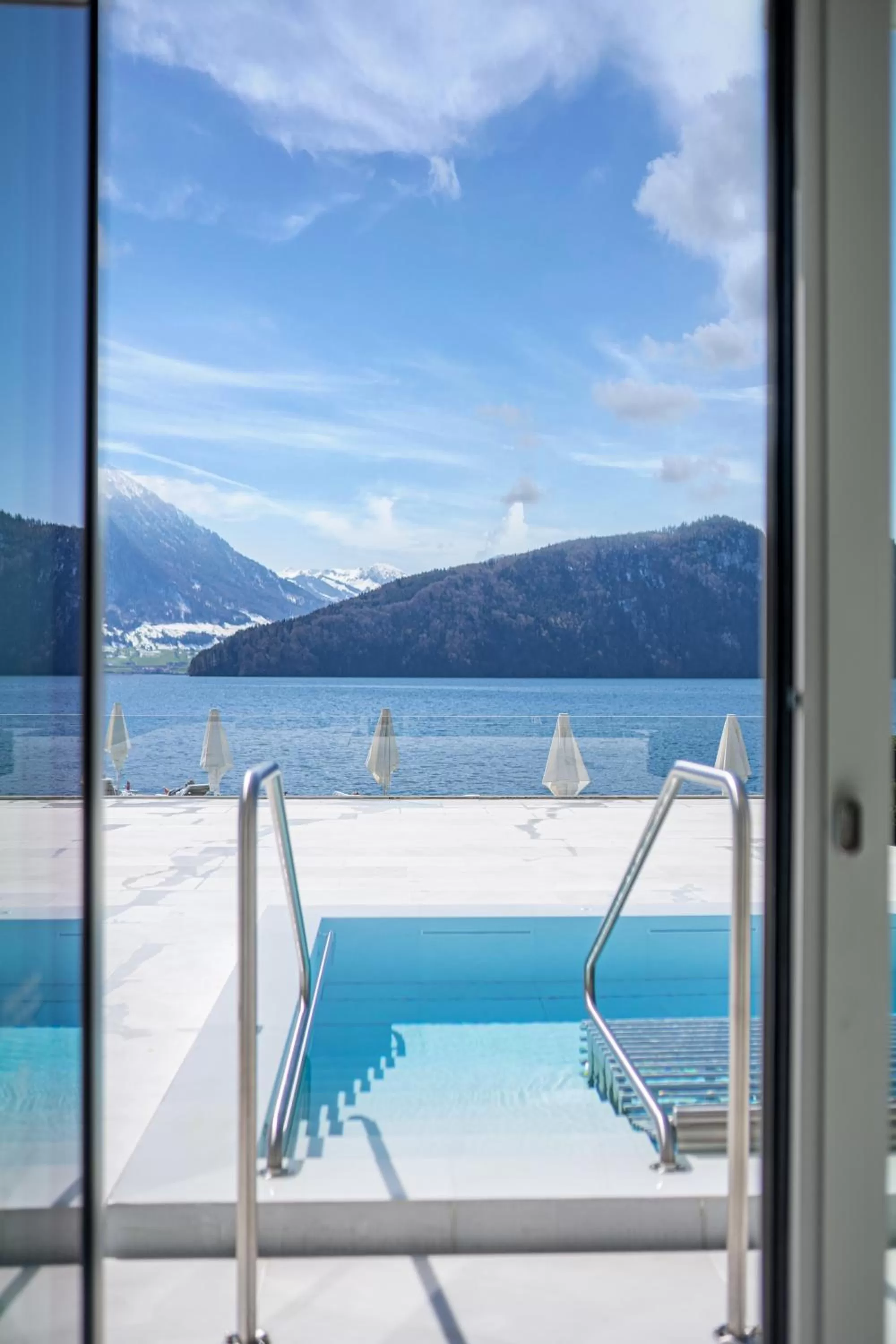 Swimming pool in Park Hotel Vitznau