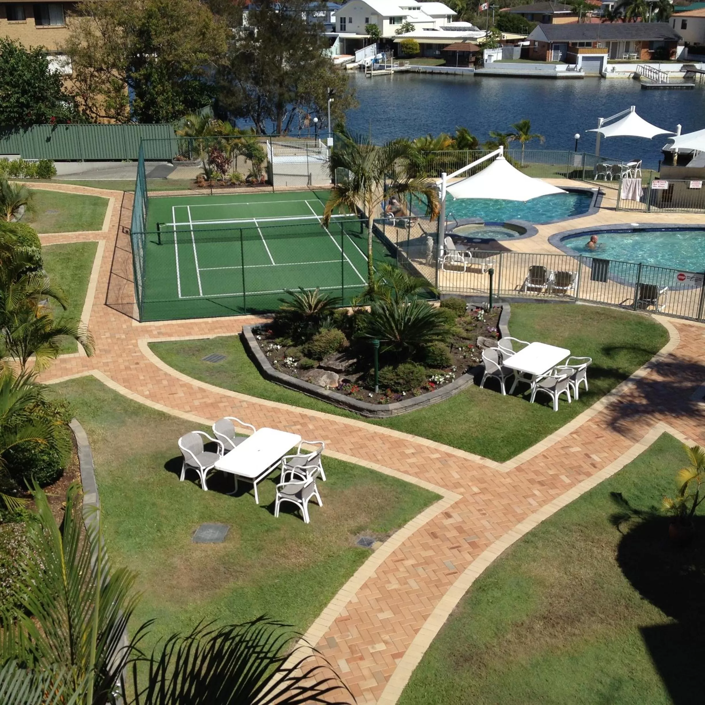 Garden in Pelican Cove Waterfront Apartment