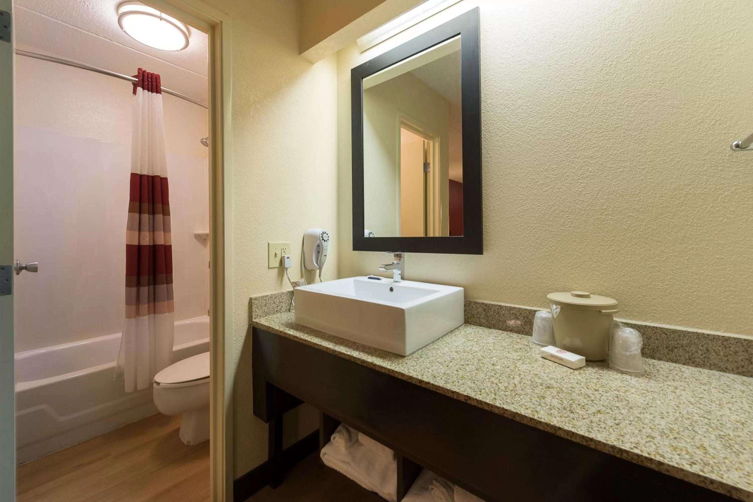 Bathroom in Red Roof Inn PLUS+ University at Buffalo - Amherst