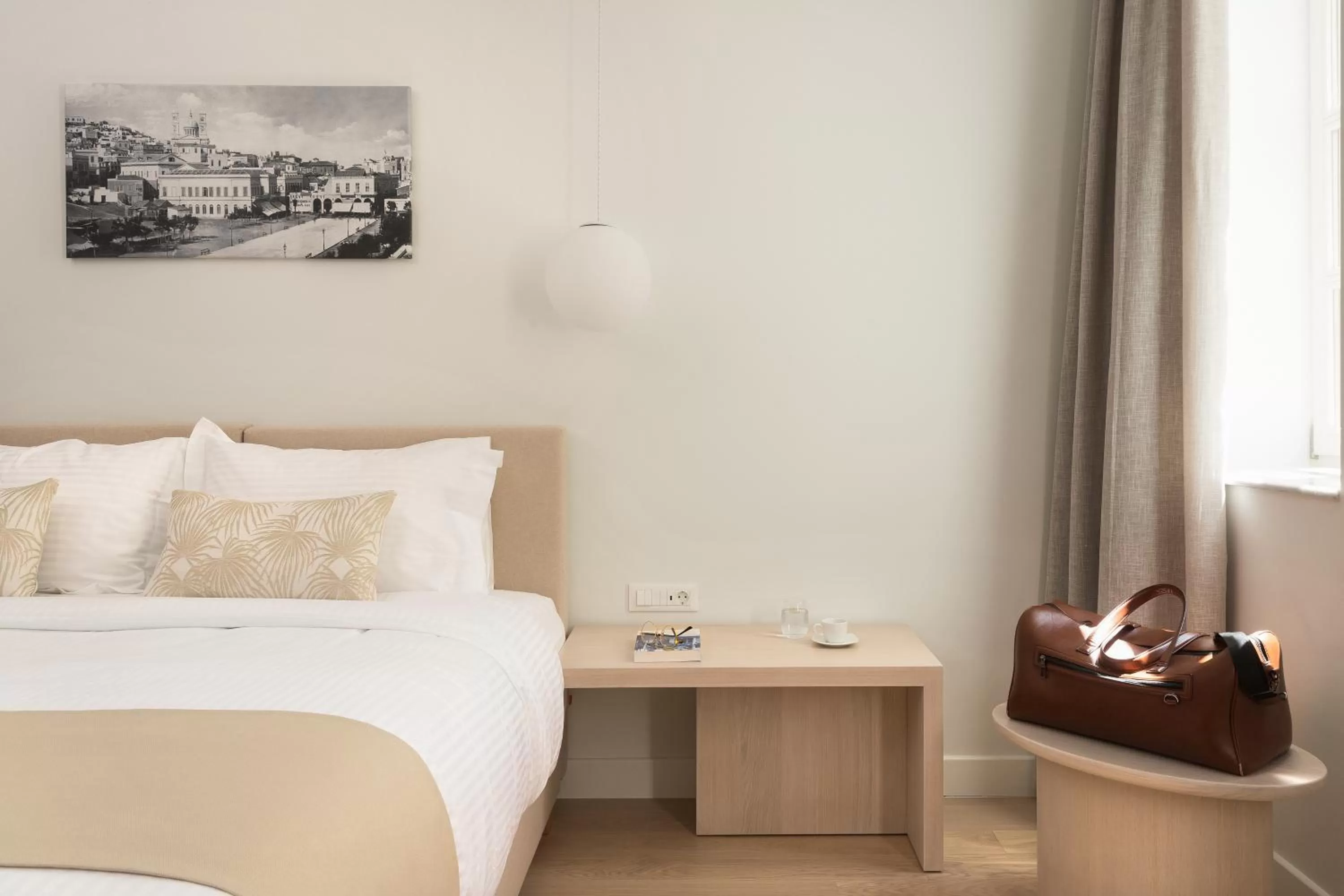 Bed in SYROS SOUL LUXURY SUITES