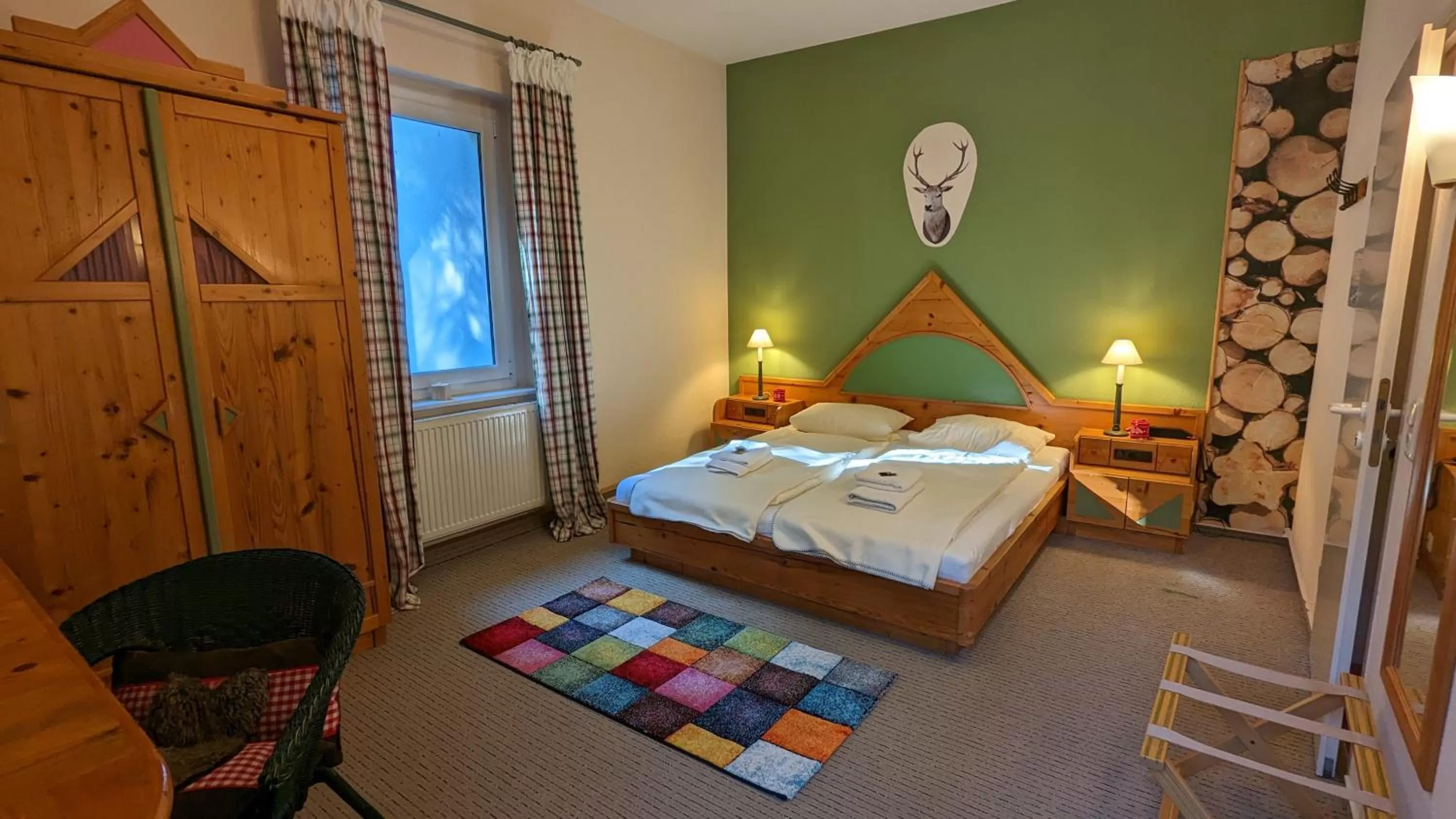 Photo of the whole room, Bed in Naturhotel Forsthaus