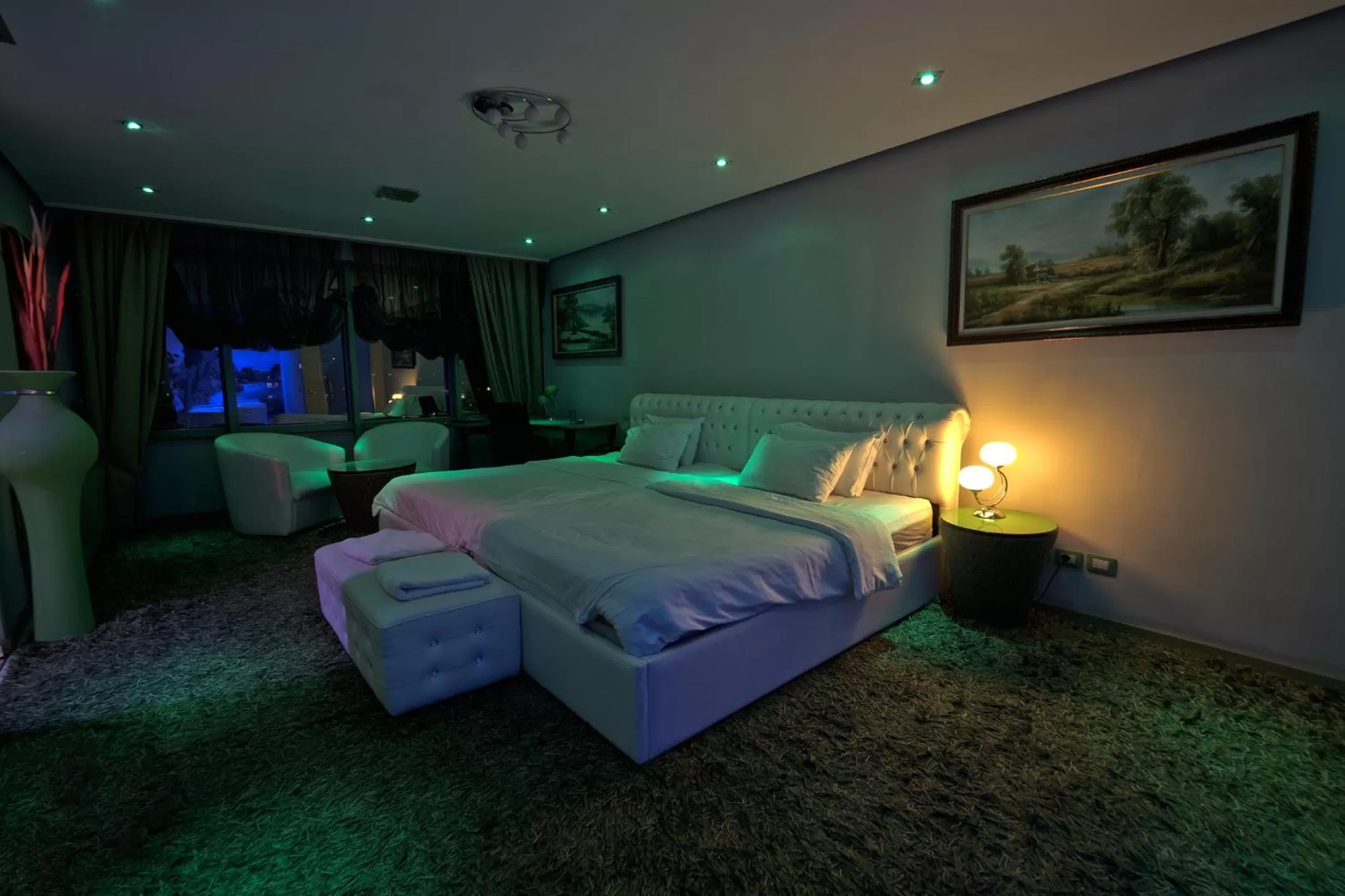 Bed in Hotel Rosa Blu