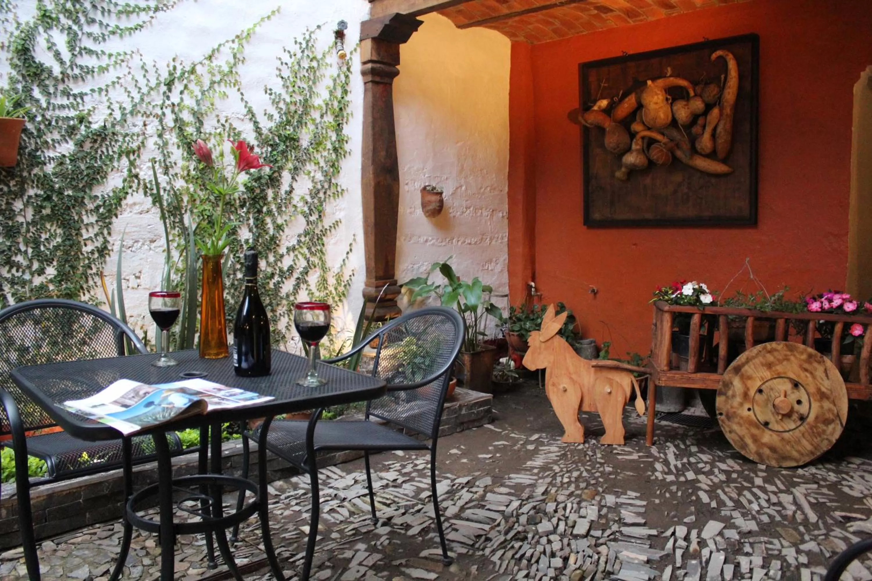 Patio in Hotel Mi Pueblito Tapalpa
