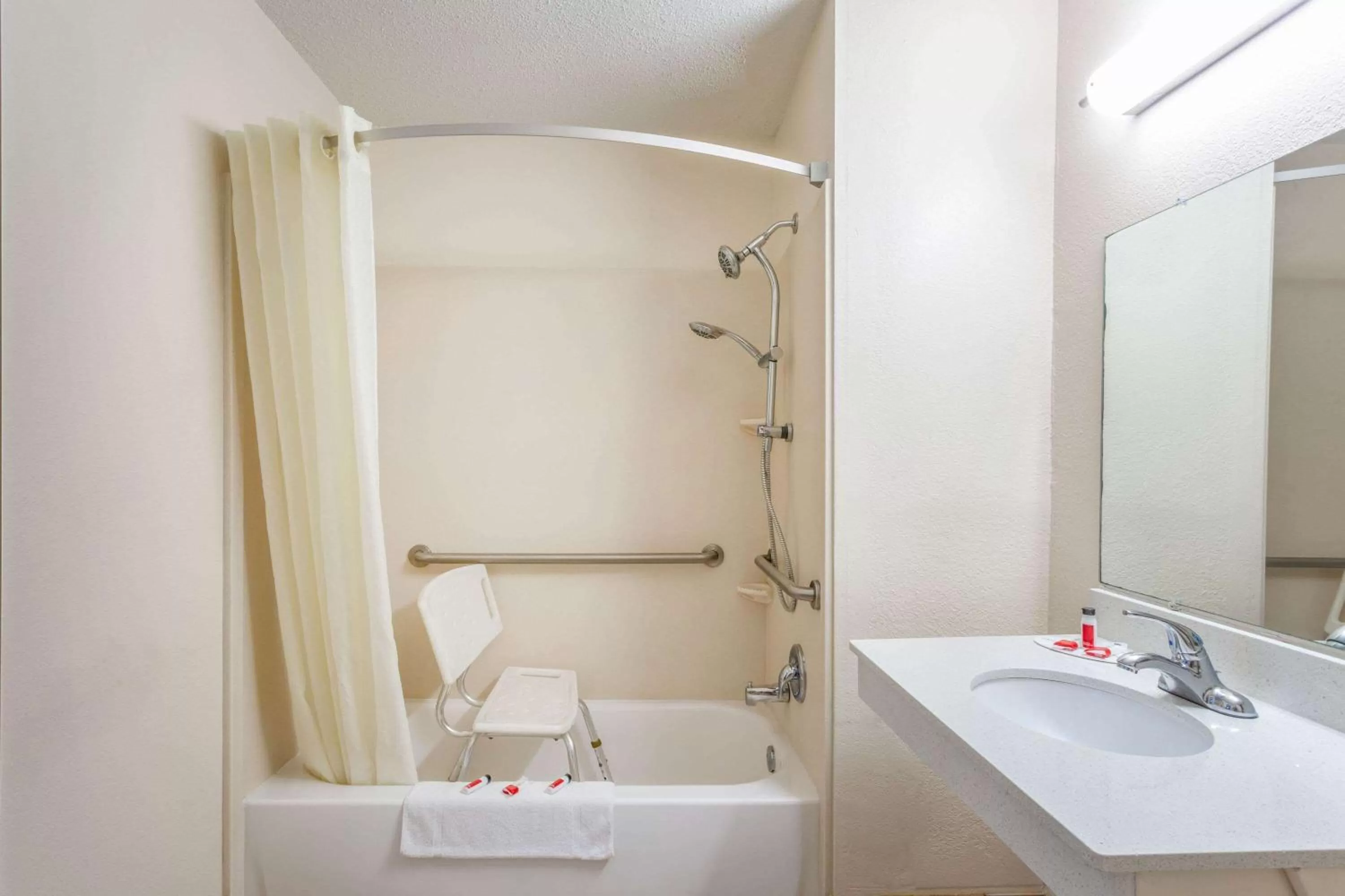 Bathroom in Super 8 by Wyndham Abingdon VA