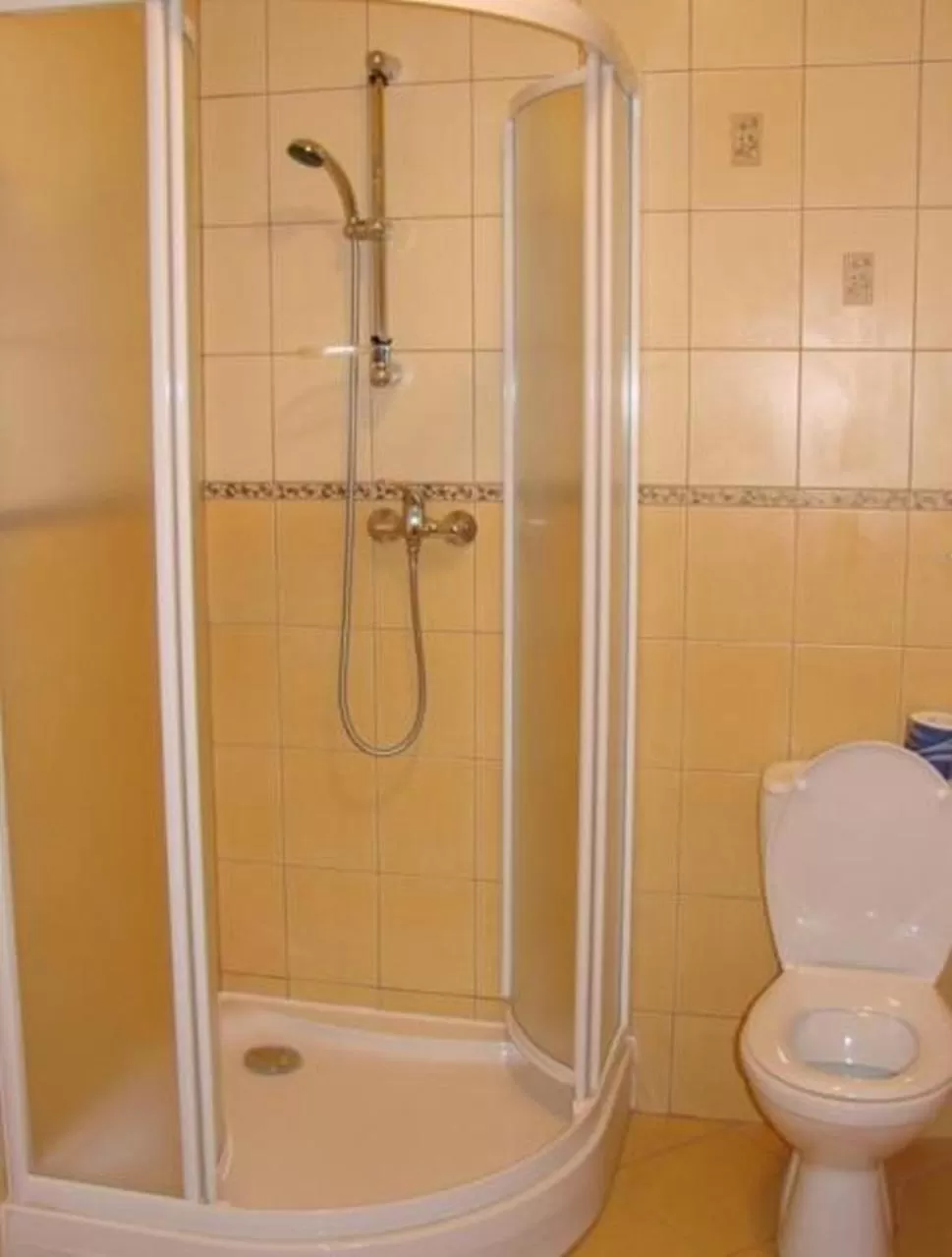 Shower, Bathroom in Hotel Iskra