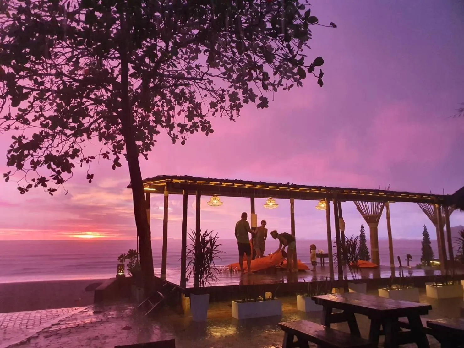 Sunset in Southern Lanta Resort