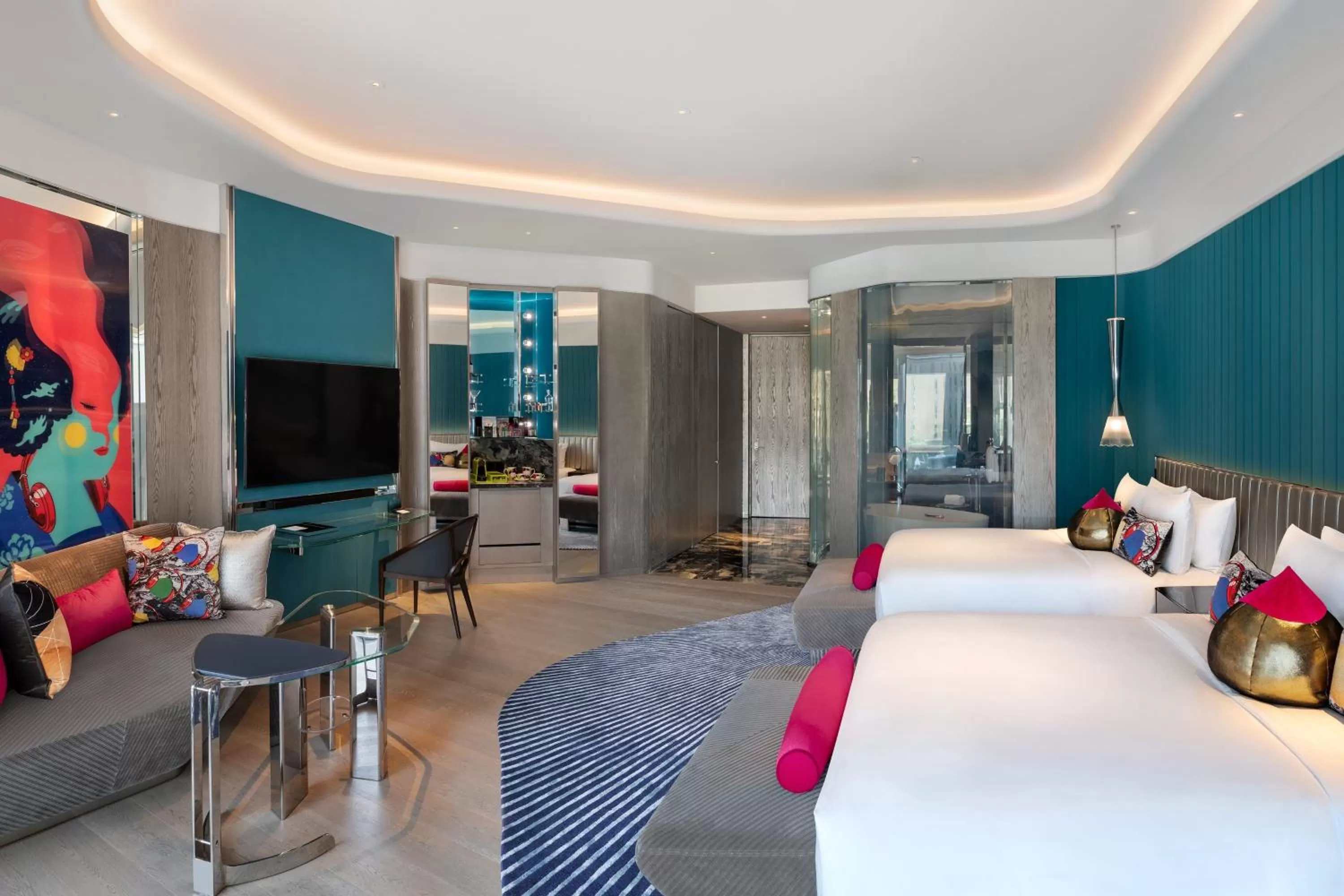 Photo of the whole room, Bed in W XIAN Hotel