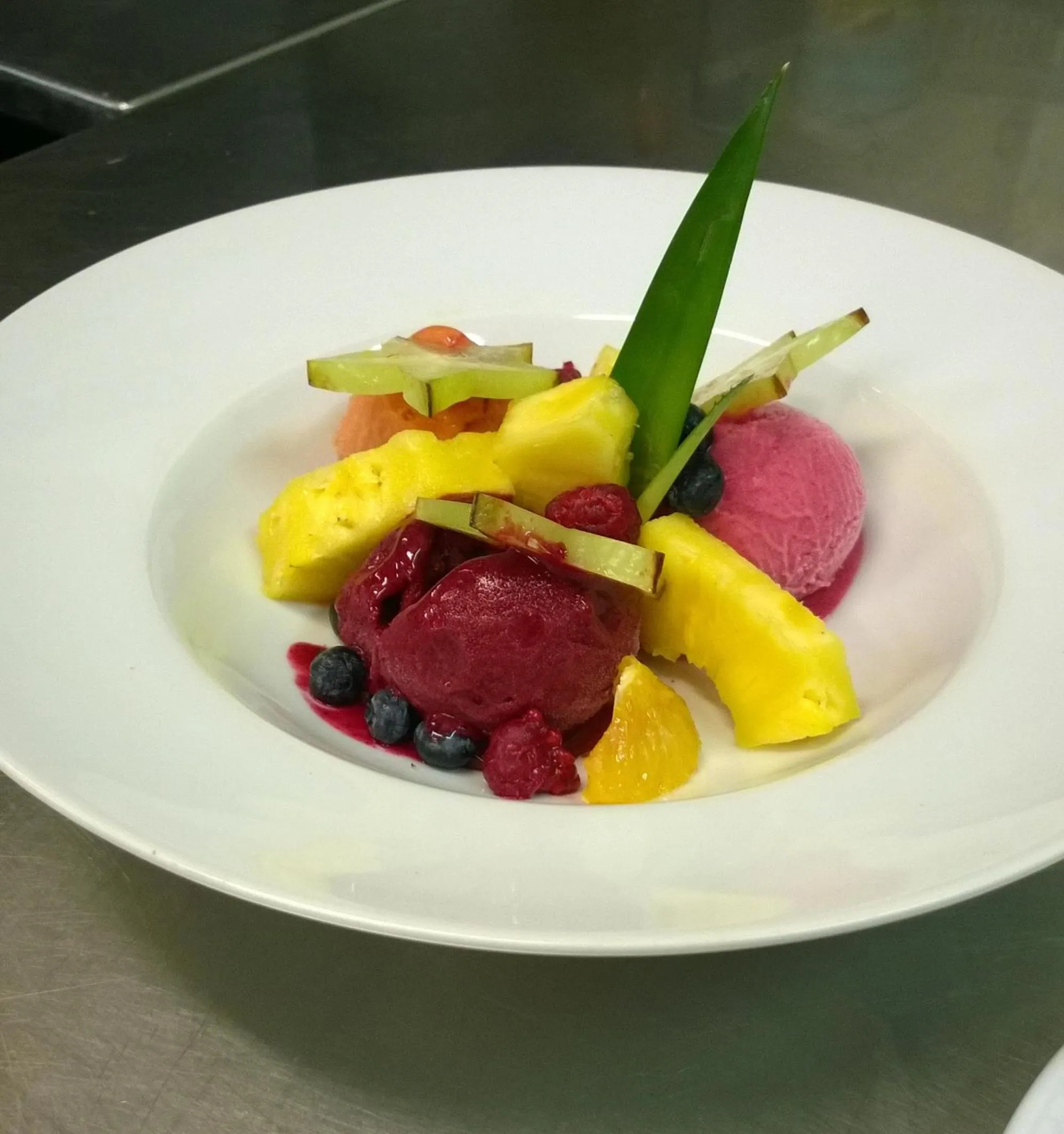 Food close-up in Logis Hotel la Ferme