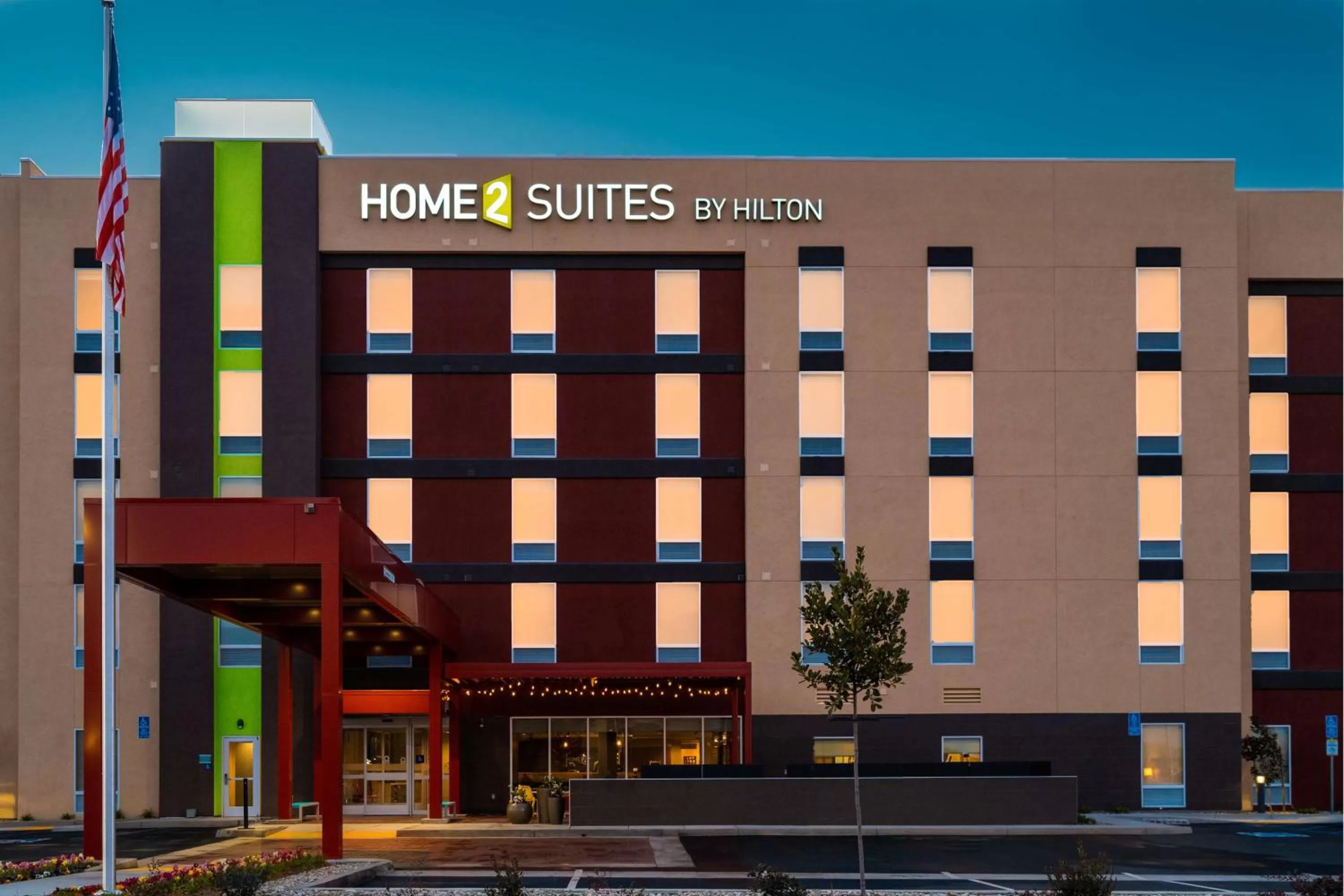 Property building in Home2 Suites Bakersfield