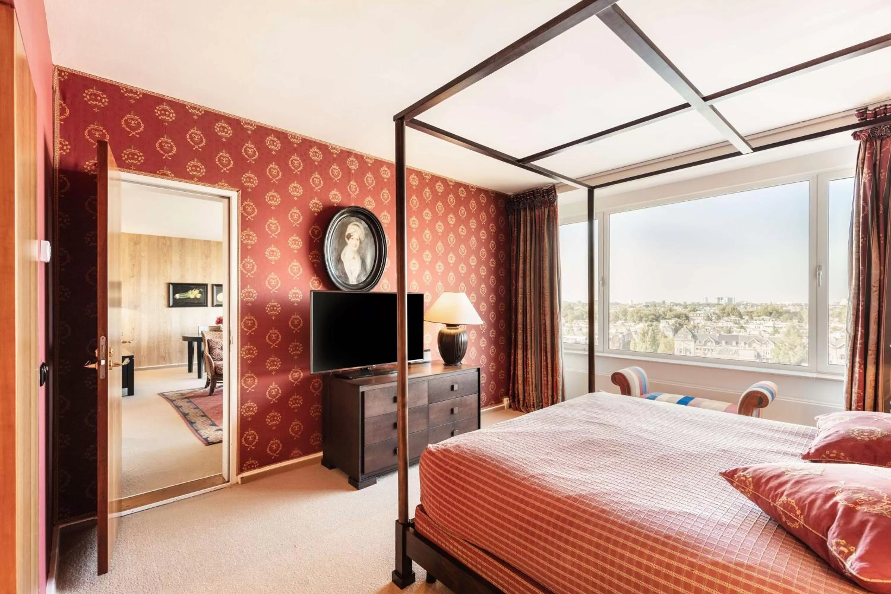 Bed in Hilton Amsterdam