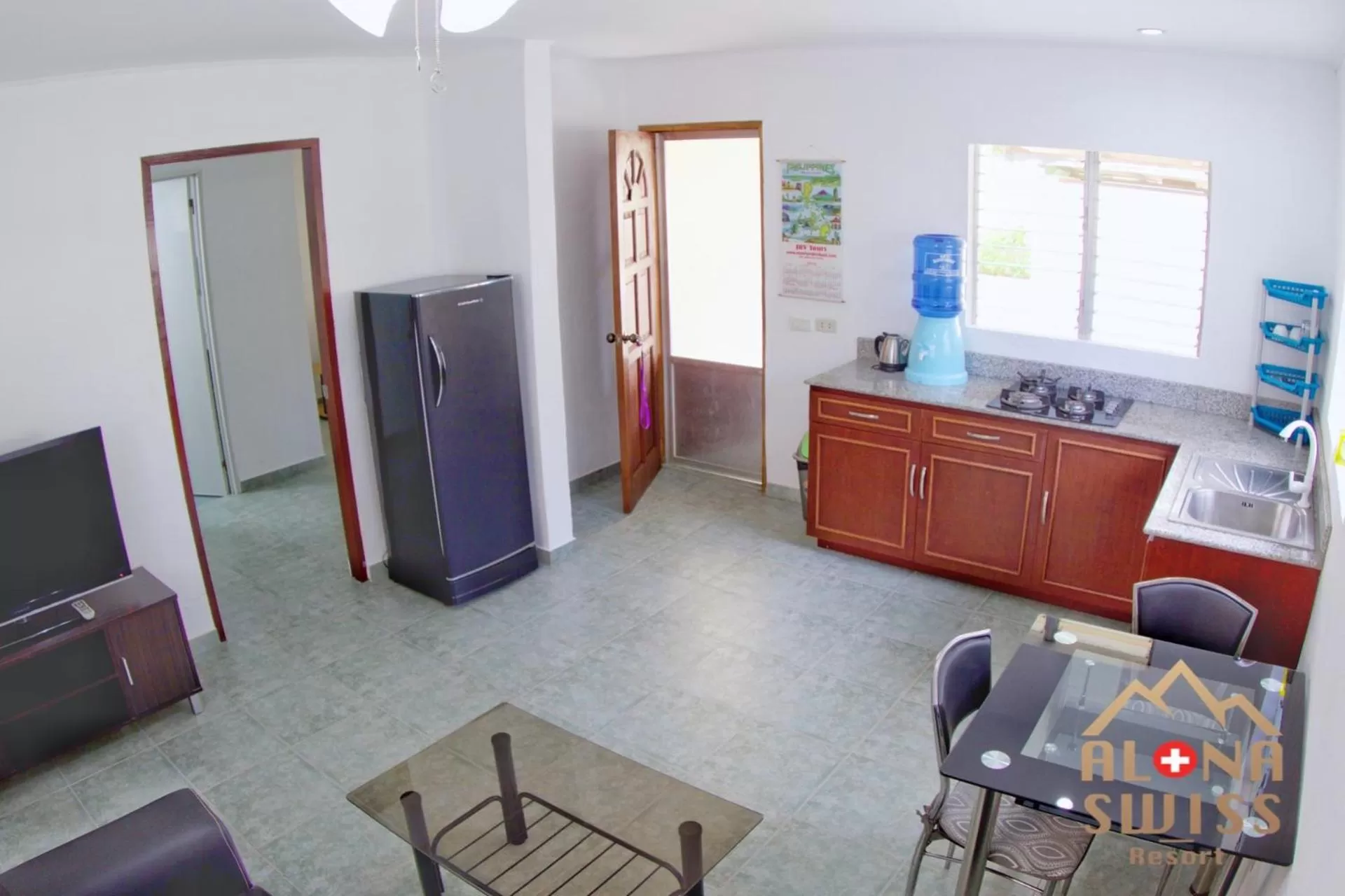 Bed in Alona Swiss Resort