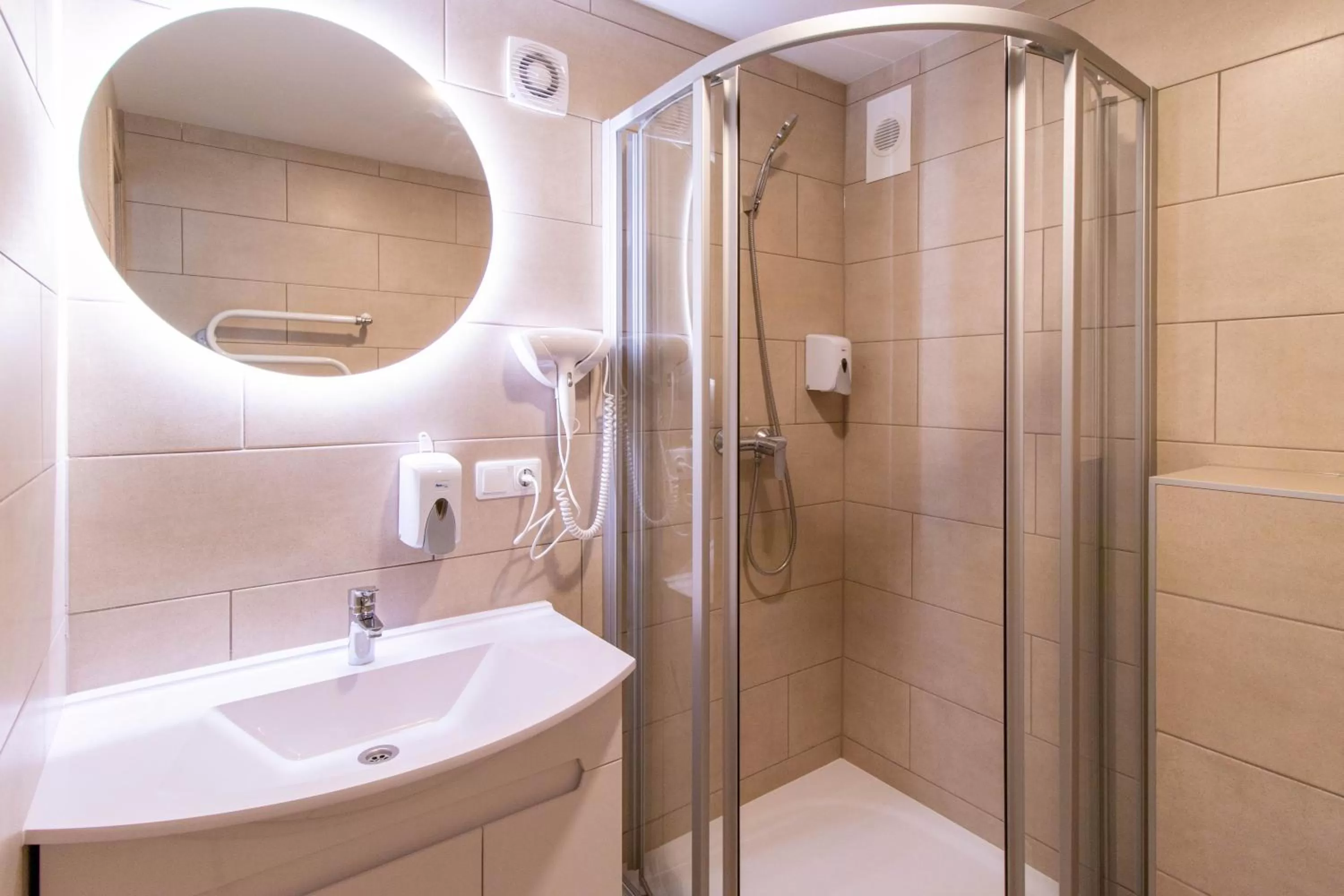 Bathroom in Dzukija Hotel