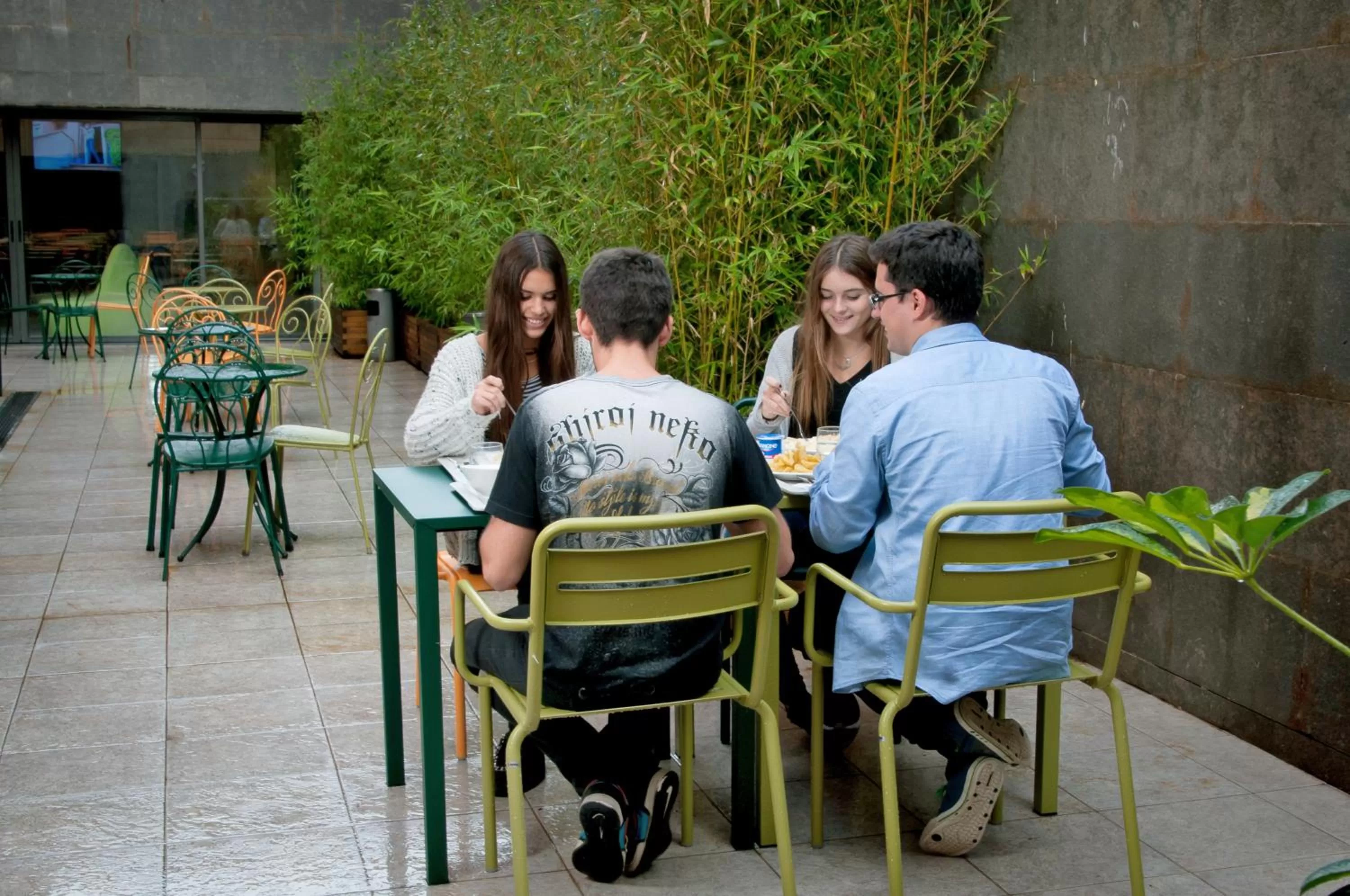 People in Barcelona Pere Tarrés Youth Hostel